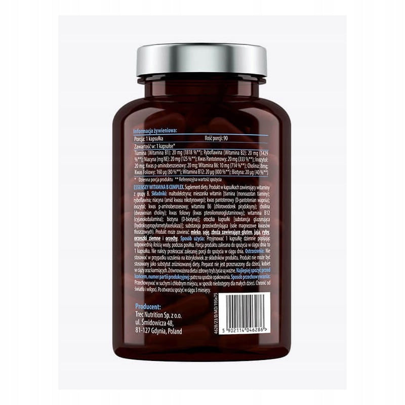 VITAMIN B COMPLEX MAX Fatigue Nervous System MIND METABOLISM 90 DAYS WEGE Packaging status original