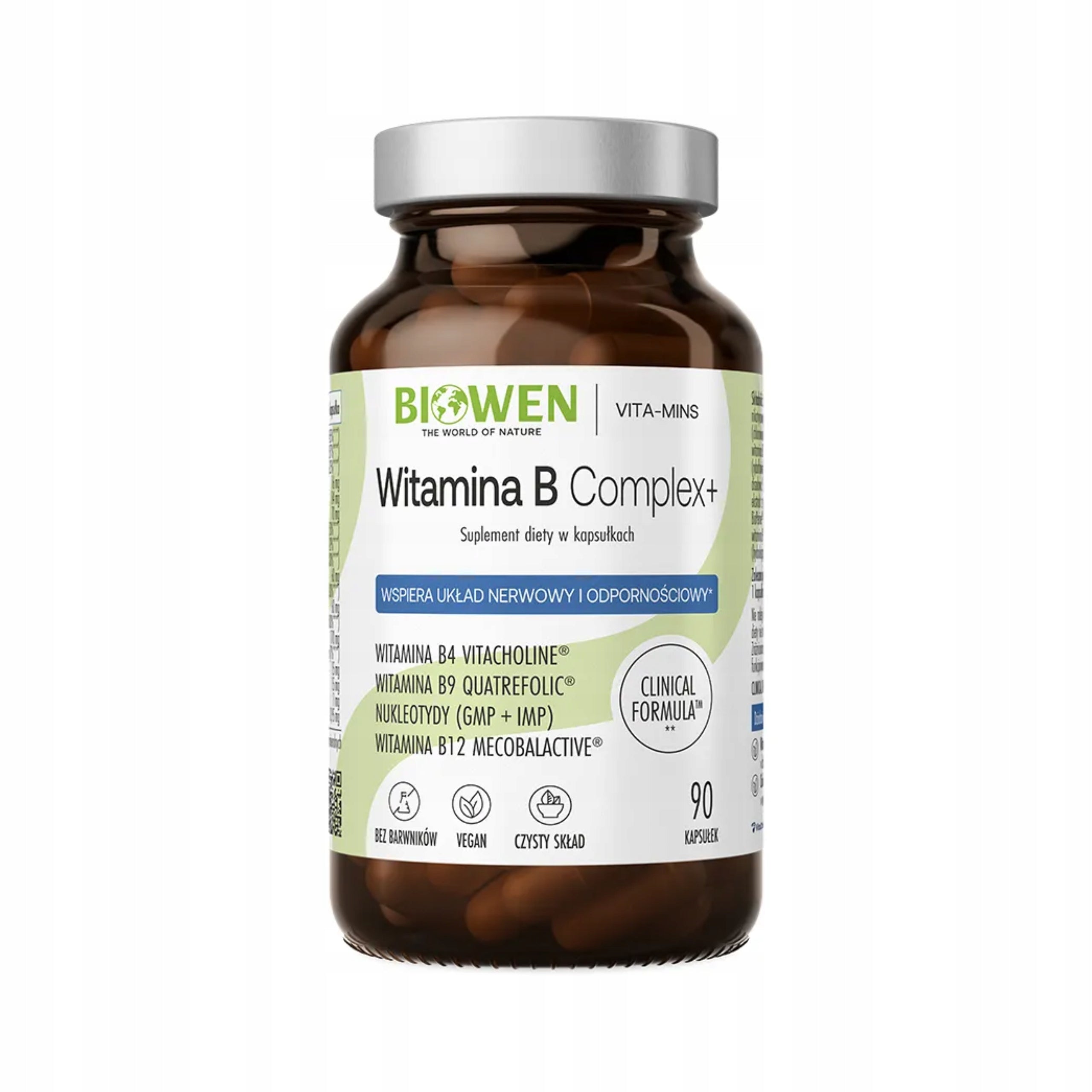 VITAMIN B Complex BIOWEN Biotin Vitamin Complex B1 B2 B3 B5 90 Capsules Manufacturer code 5904806120588