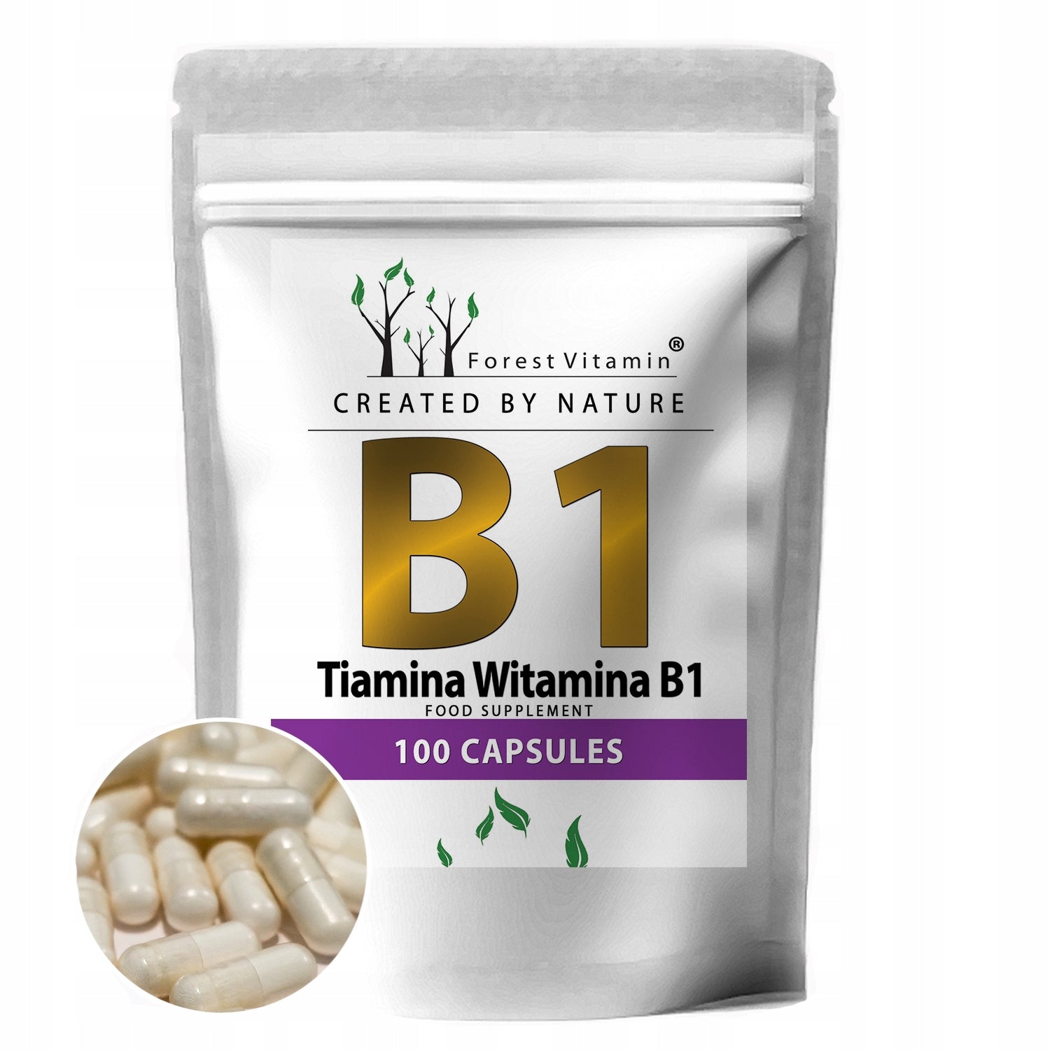 VITAMIN B1 THIAMINE 100 MG 100CAPS ENERGY CONCENTRATION HEART BRAIN