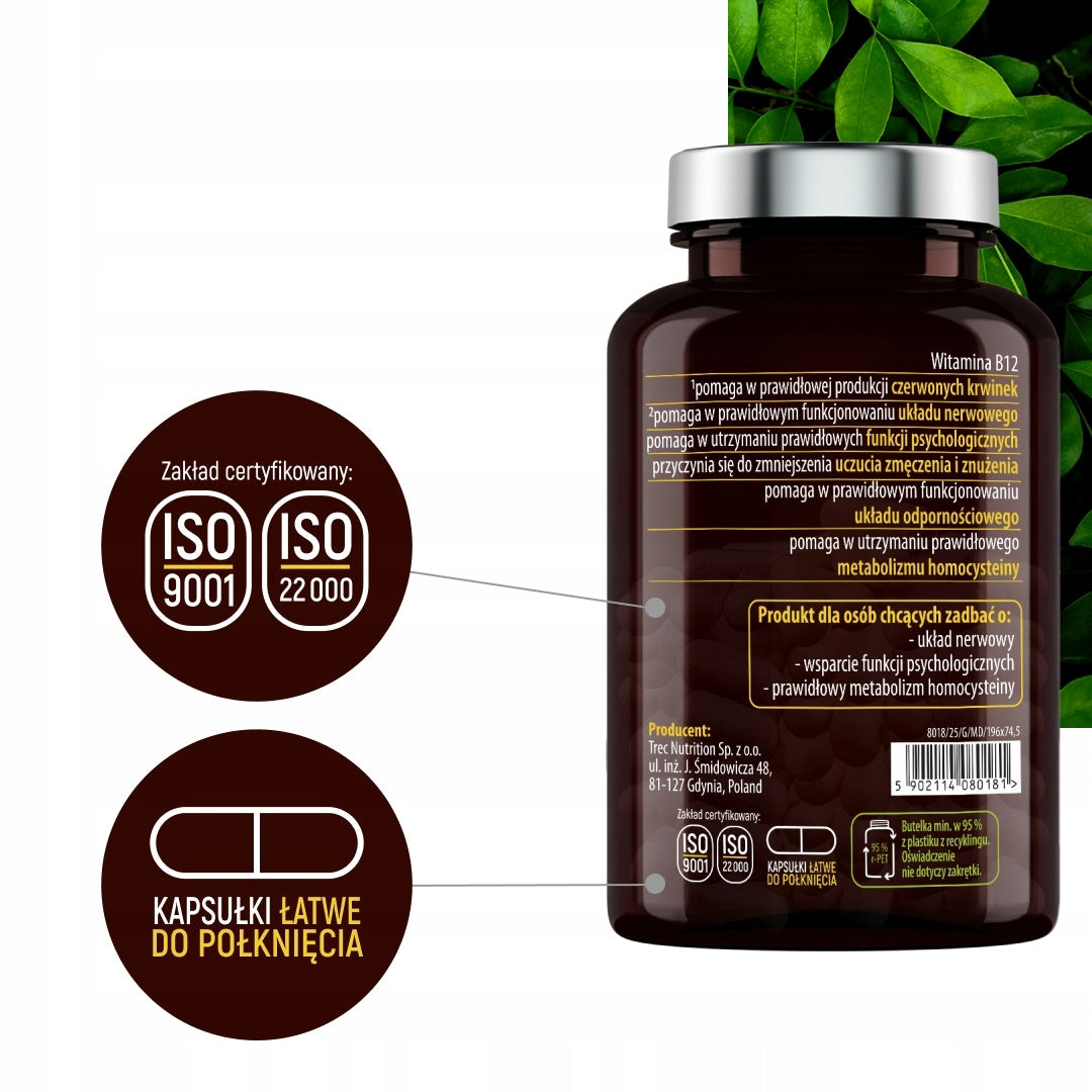 VITAMIN B12 Methylated Nervous System Blood Fatigue Mind Methylcobalamin Manufacturer code Wit VIT Vitamin B 12 w tabletkach, kapsułkach