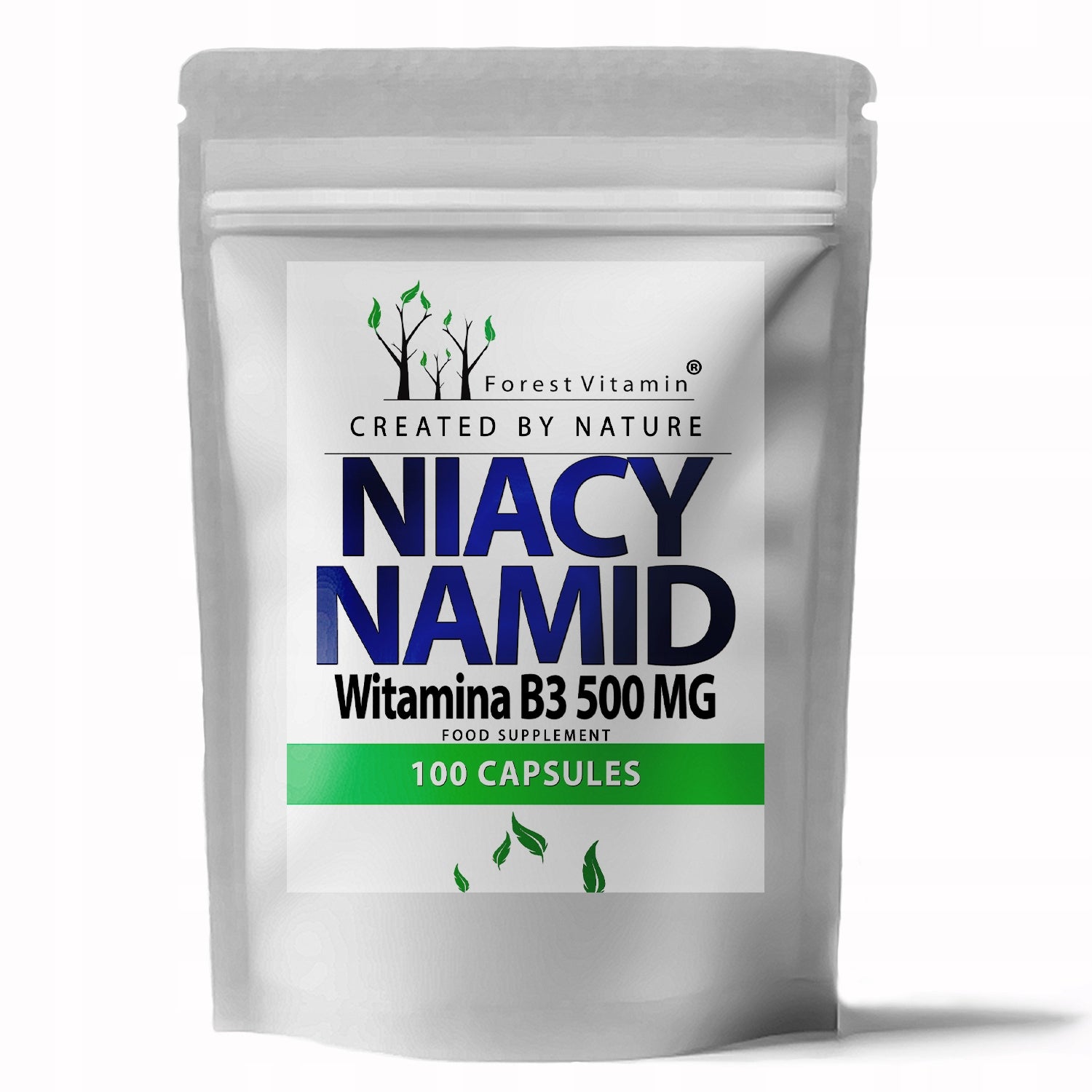 VITAMIN B3 NIACINAMIDE 500 MG – 100 CAPSULES – ENERGY AND SKIN NIACIN EAN (GTIN) 5904890312685