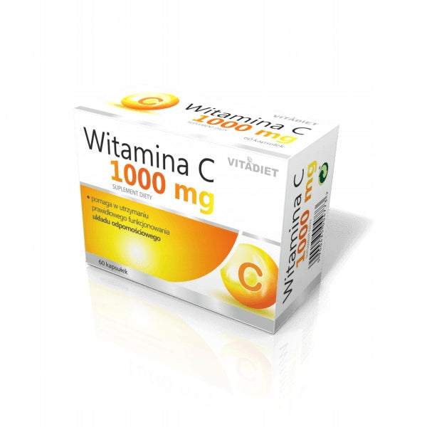 VITAMIN C 1000 MG 60 CAPSULES FOR COLD RESISTANCE VITADIET Manufacturer code 5900425004773
