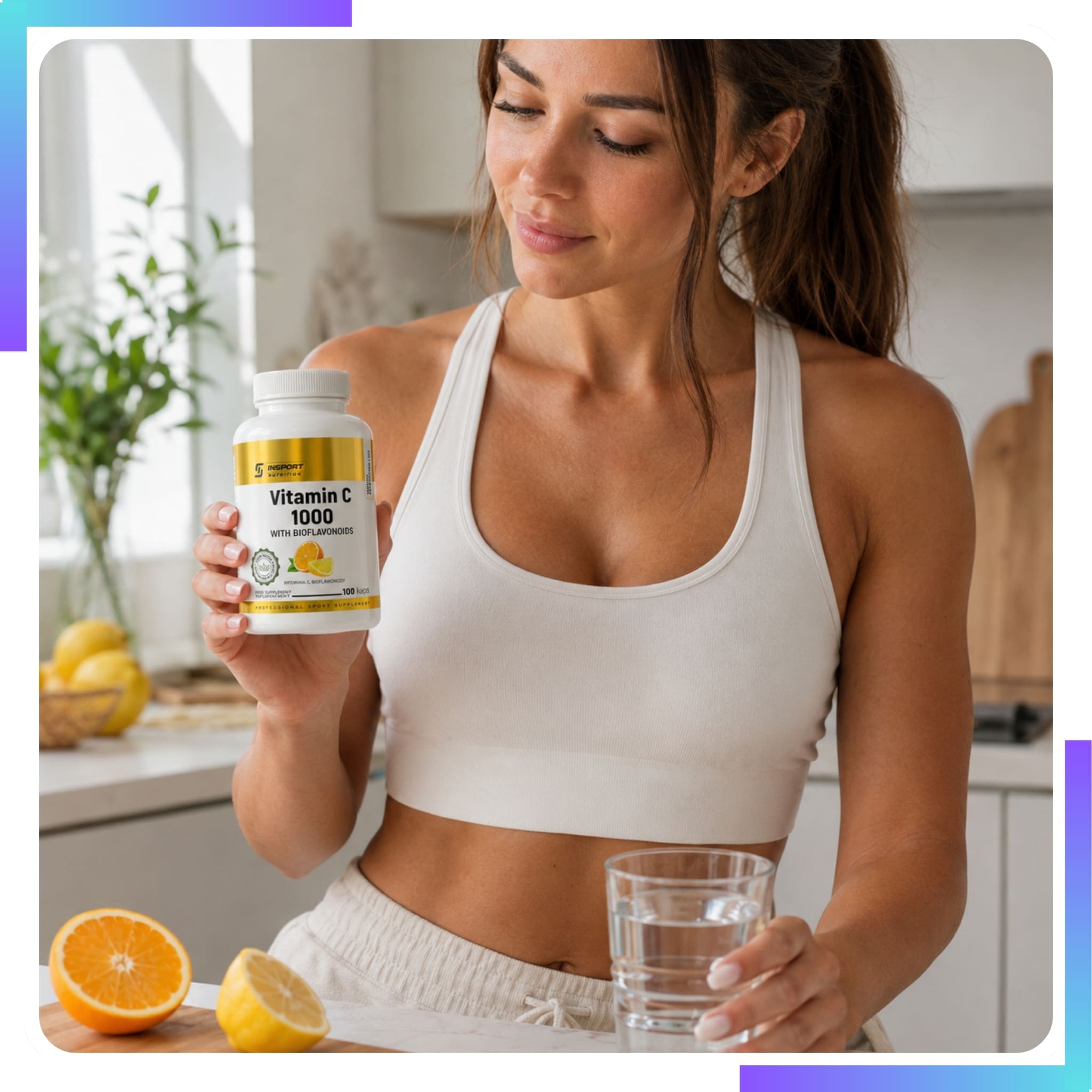 VITAMIN C 1000 mg L-Ascorbic Acid 100 kap RESISTANCE Vitality | INSPORT Basic ingredient vitamin C