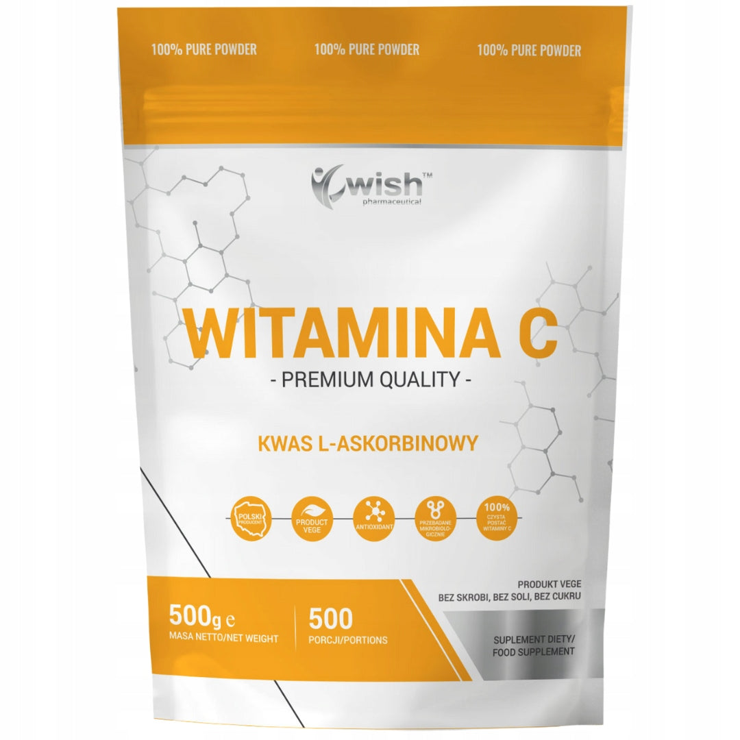 VITAMIN C L-ASCORBIC ACID POWDER 0,5kg Vege