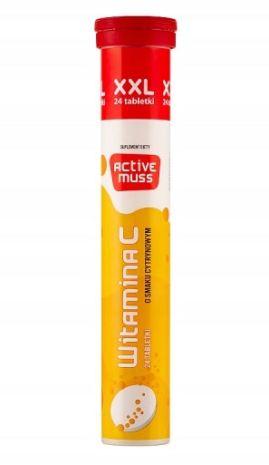 VITAMIN C tablets with lemon flavour ACTIVEMUSS Polski Lek 24 tab.