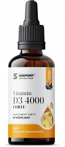 VITAMIN D3 4000 FORTE IN DROPS 30ML IMMUNITY HEALTHY BONES | INSPORT