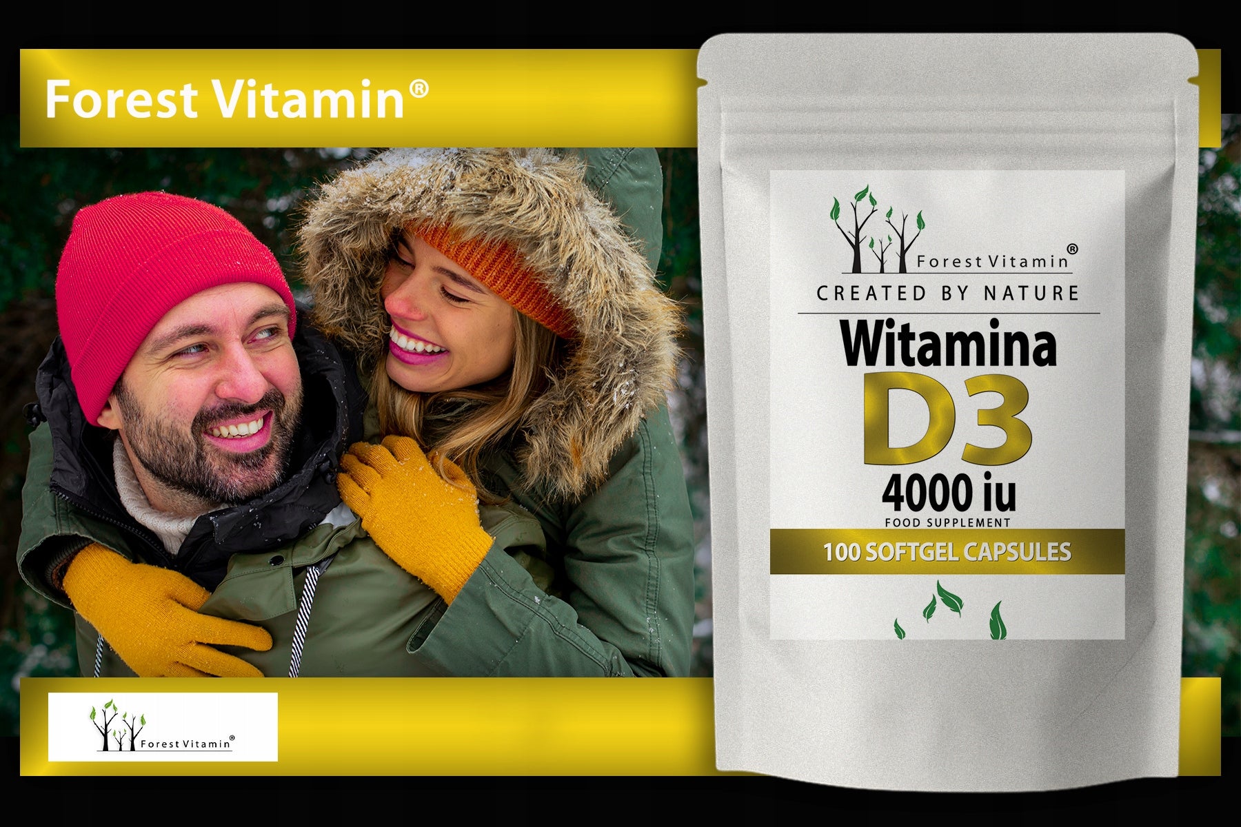 VITAMIN D3 4000 IU SOFTGEL 100caps HIGH DOSE CHOLECALCIFEROL IMMUNITY For for seniors