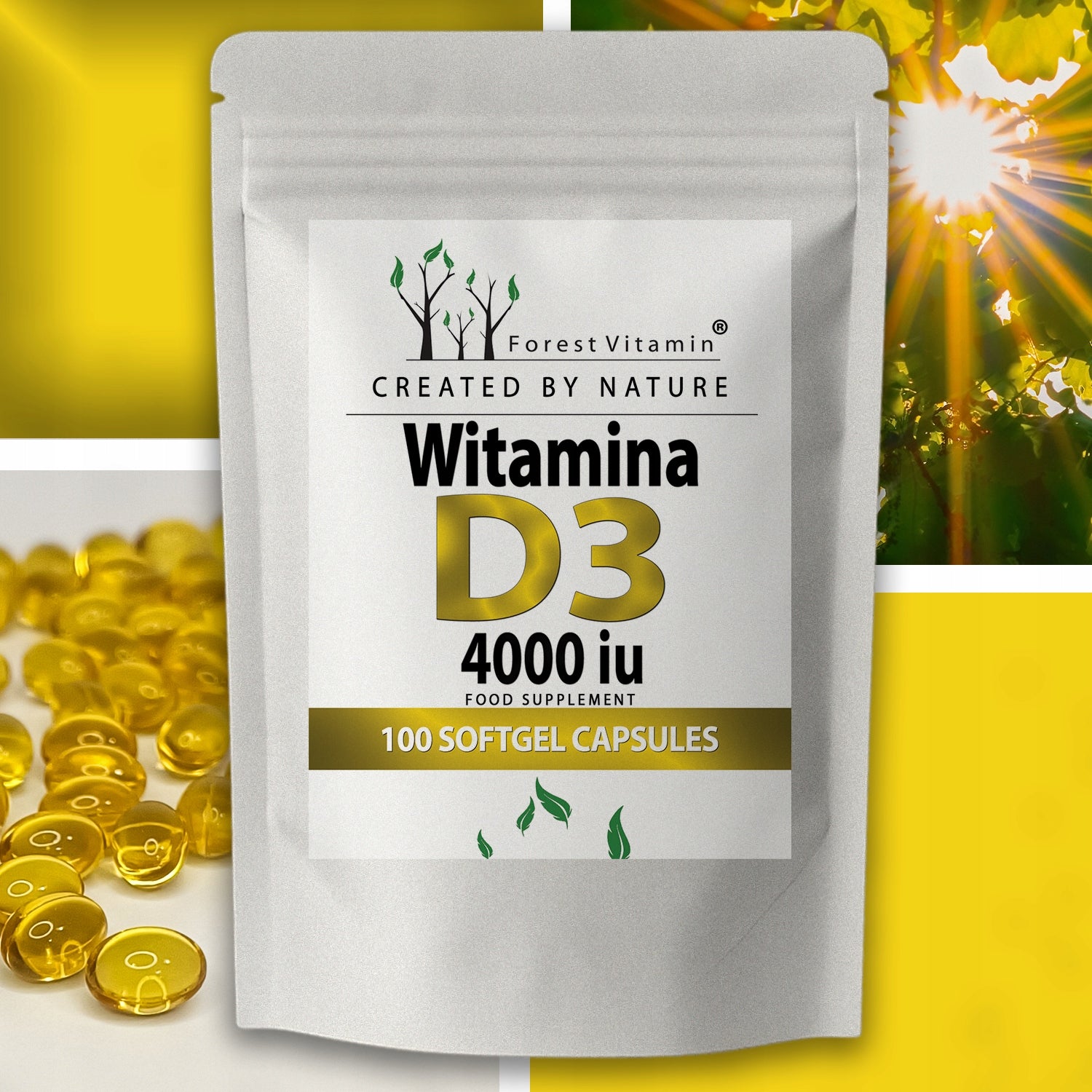 VITAMIN D3 4000 IU SOFTGEL 100caps HIGH DOSE CHOLECALCIFEROL IMMUNITY Name Strong Vitamin D3