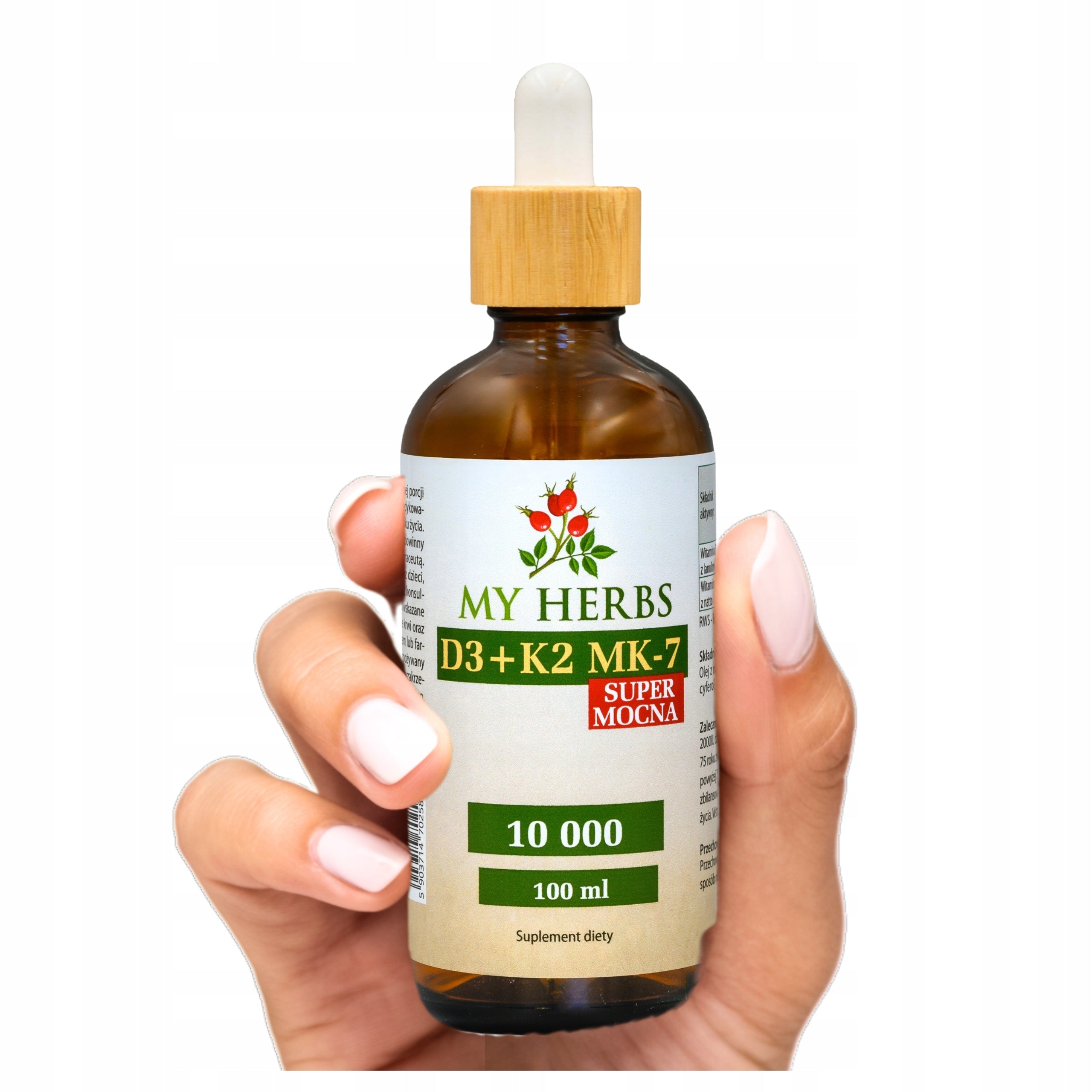 VITAMIN D3 + K2 MK-7 10 000 IN OLIVE OIL DROPS 100ml