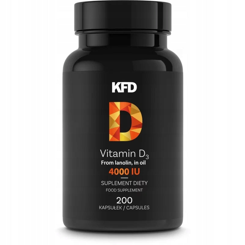 VITAMIN D3 immunity health vitality KFD Vitamin D3 4000IU 200 kaps. Manufacturer code 5901947669488