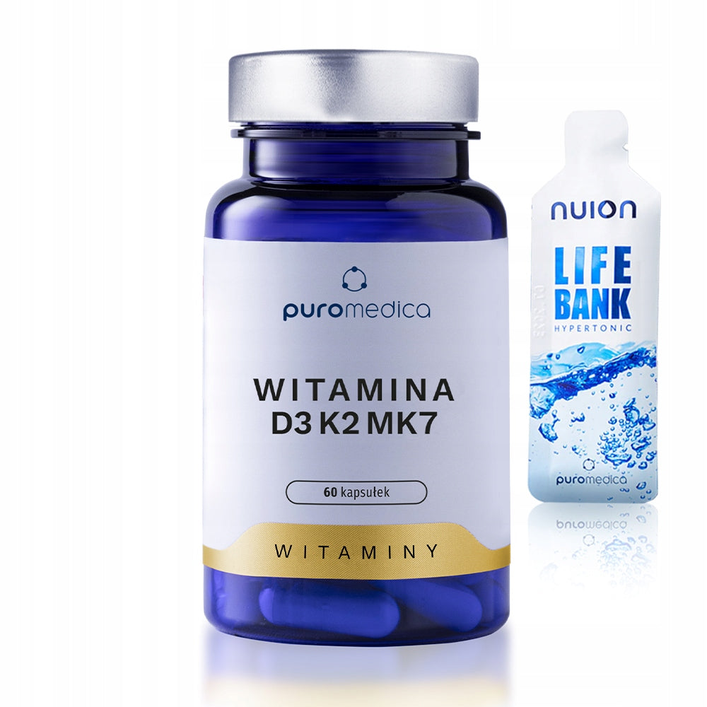 VITAMIN D3K2MK7 2000 IU healthy bones, muscles, immunity 60 capsules