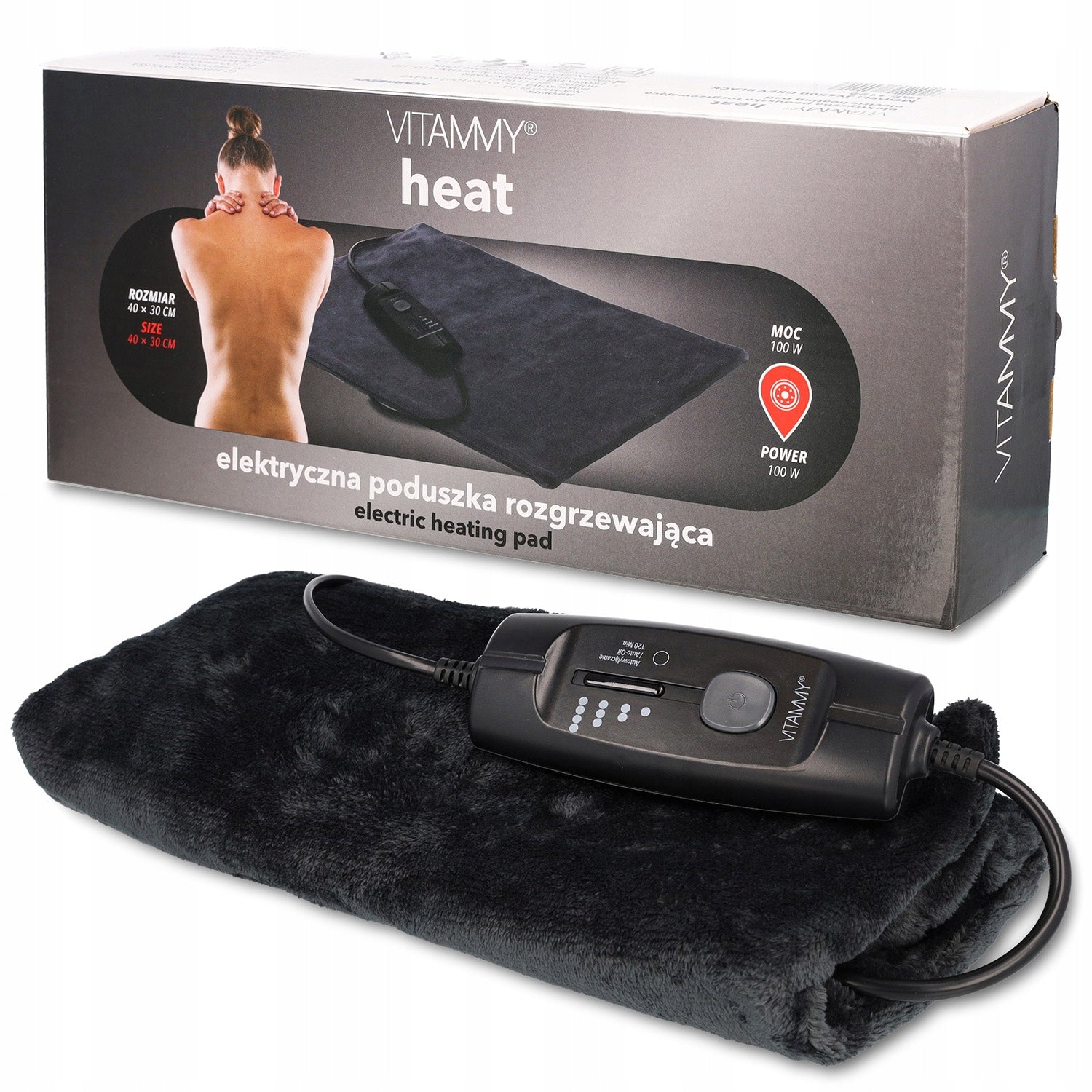 VITAMMY HEAT WARMING ELECTRIC PILLOW 100W 4 LEVELS