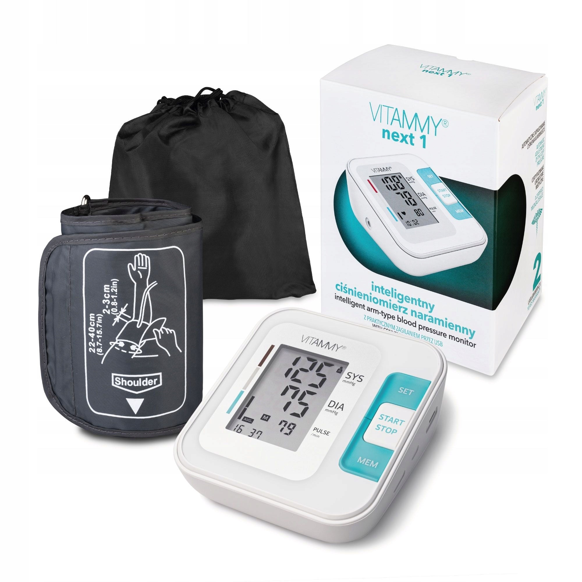 VITAMMY NEXT 1 ARRHYTHMIA LARGE SCREEN ELECTRONIC BLOOD PRESSURE MONITOR