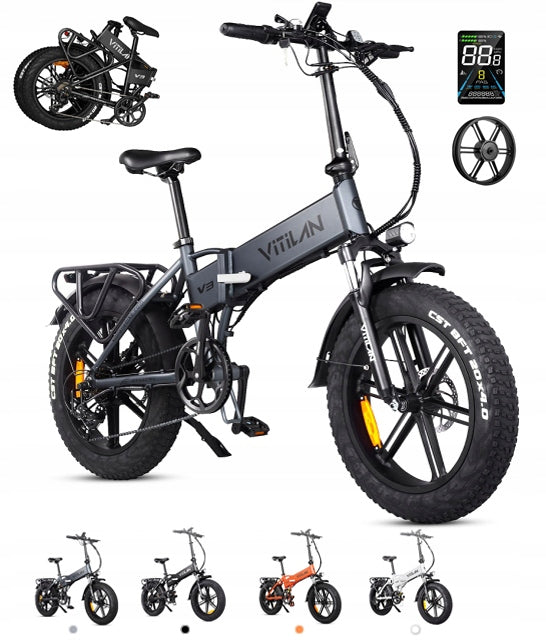 VITILAN V3 2.0 Folding Electric Vehicle 750W 48V13AH 20“ 45KM/H 120KM PL