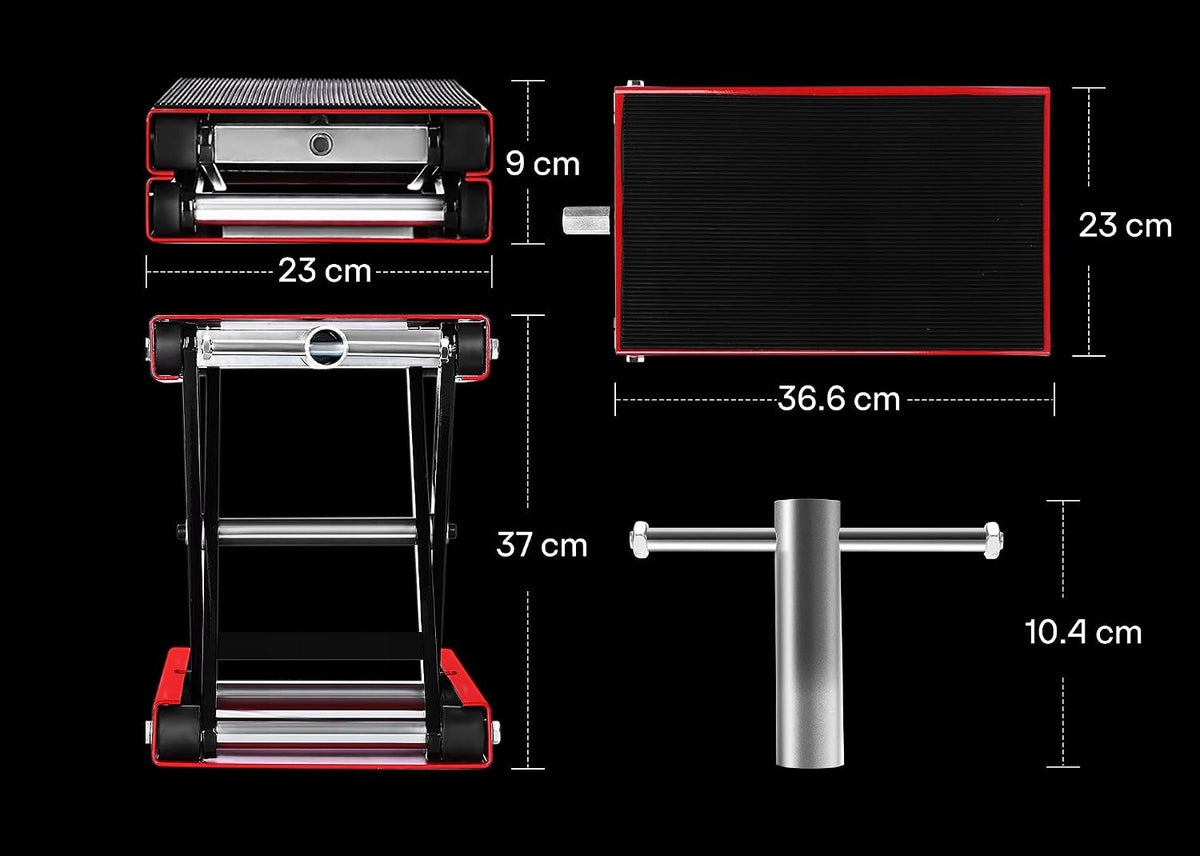 VIVOHOME motorcycle scissor lift 500 kg steel crank ATV red Manufacturer code B08GCF78NN