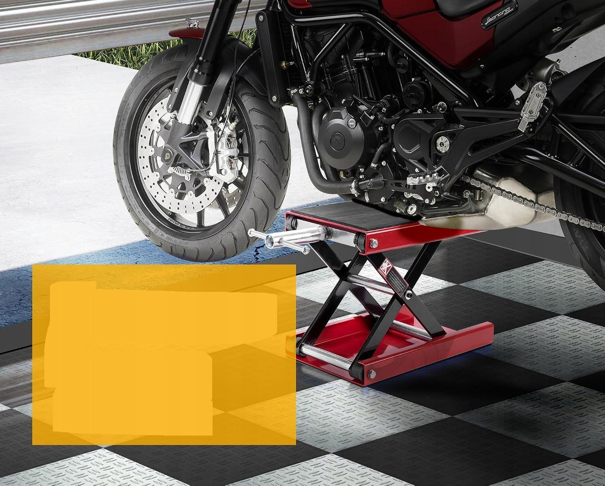 VIVOHOME motorcycle scissor lift 500 kg steel crank ATV red Manufacturer no brand