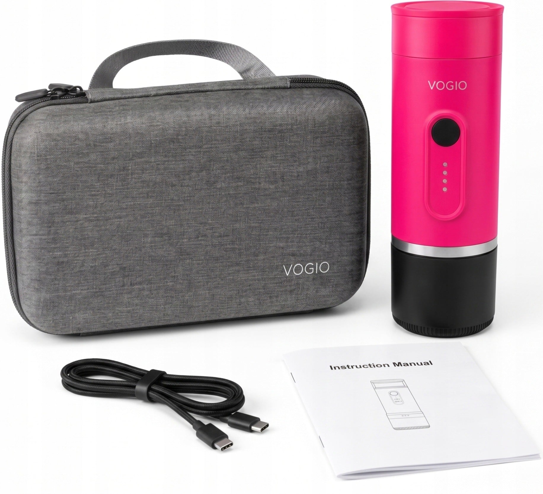 VOGIO ToGo K2 PLUS | Pink | 2in1 Mobile Coffee Maker Brand VOGIO