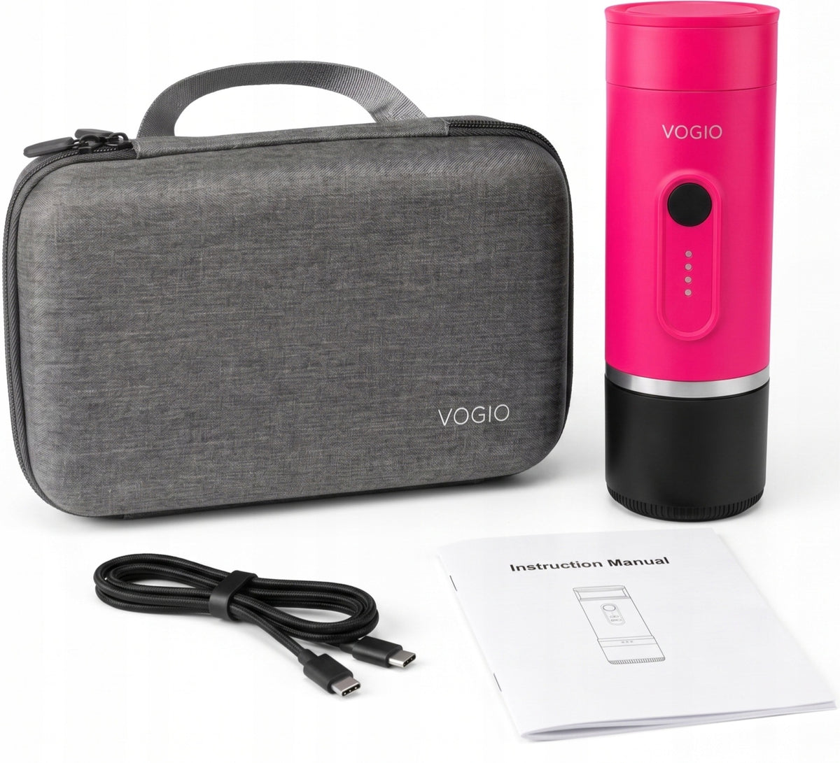 VOGIO ToGo K2 PLUS | Pink | 2in1 Mobile Coffee Maker Brand VOGIO