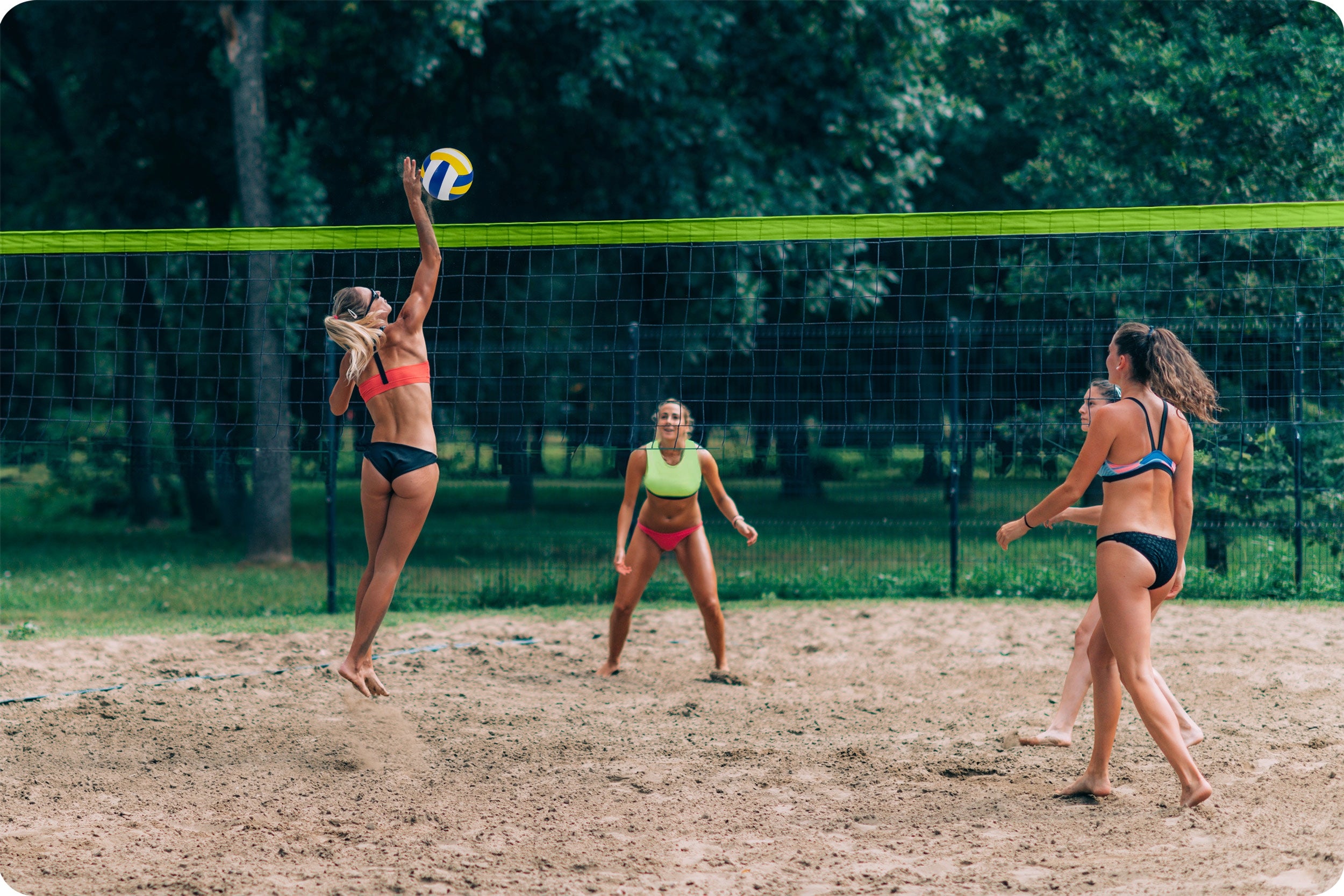 VOLLEYBALL SET POSTS FRAME MESH BALL BADMINTON 570 cm Manufacturer code 1498