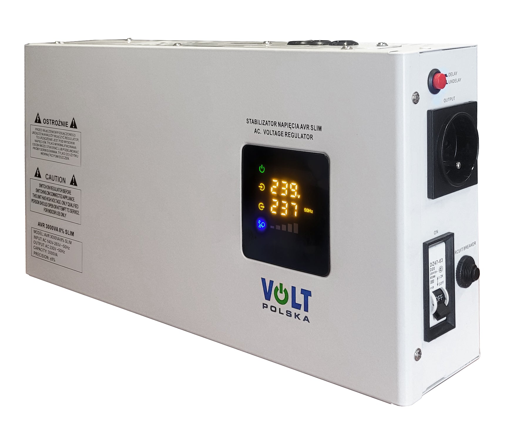 VOLTAGE STABILIZER AVR 3000 8% PHOTOVOLTAIC UNIT FURNACE CO SLIM HANGING