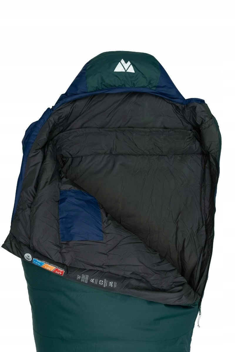 VOLVEN Polaris Evo Down Sleeping Bag - Green Right Packaging status original