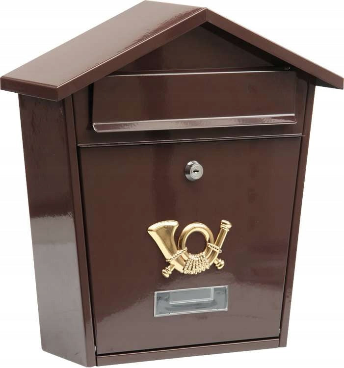 VOREL LETTERBOX 380X320X105MM BROWN Color brown