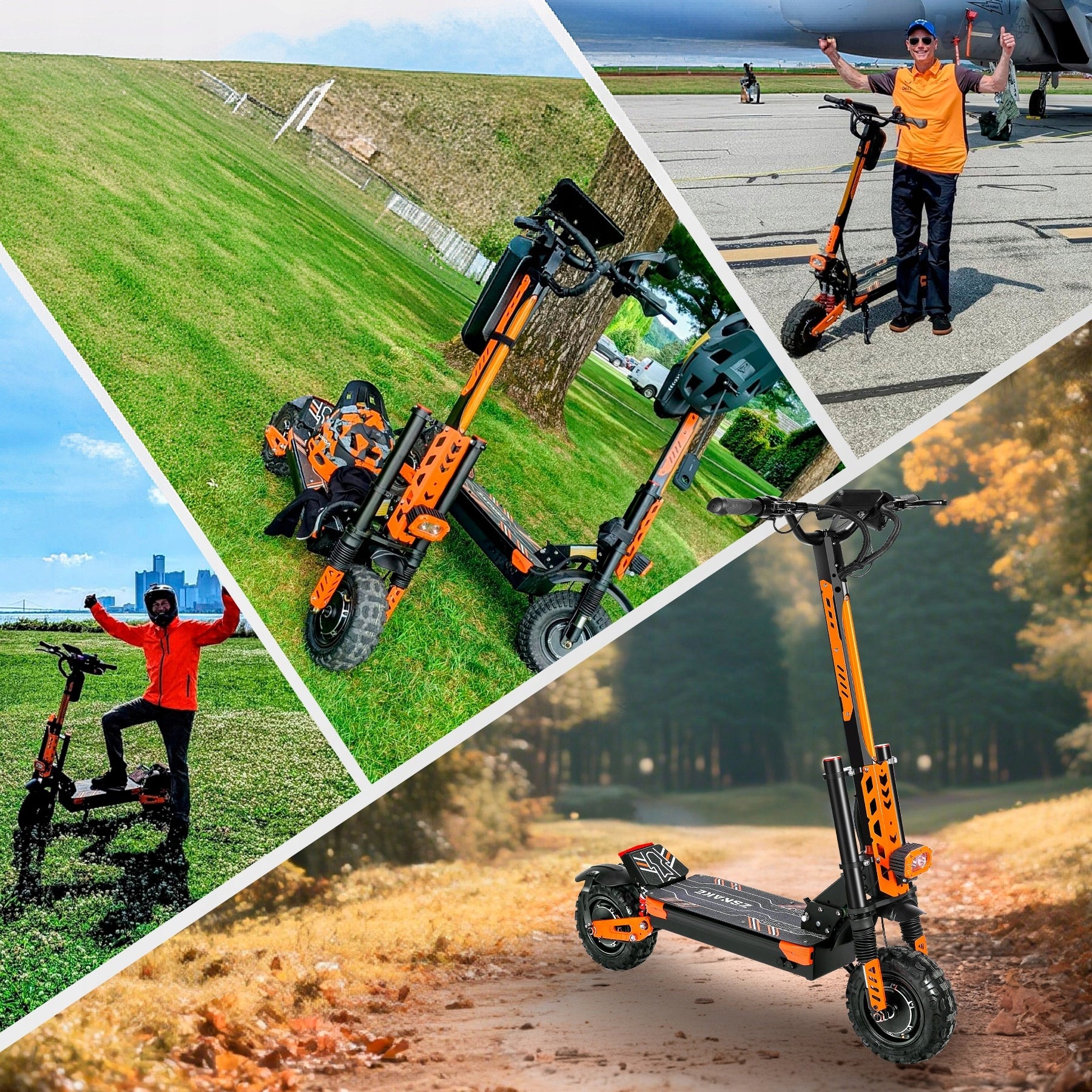 VREOM Z37 Electric Off-Road Scooter 6000W Range of 70 km Off-Road Tires 11“ Number of wheels 2