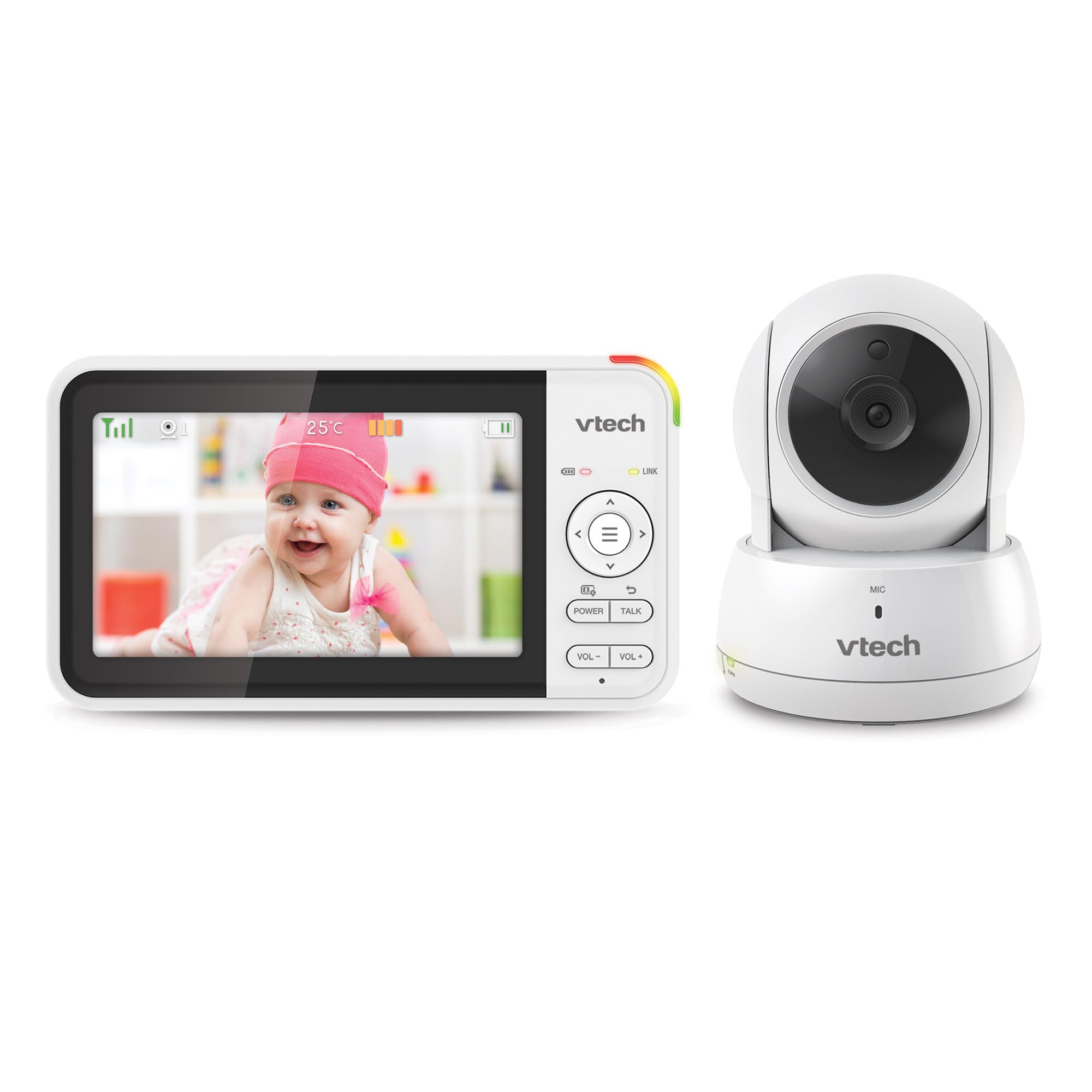 VTECH VM924 Babyfon Camera 5 Inch Video Monitor 31h Battery 300m Range