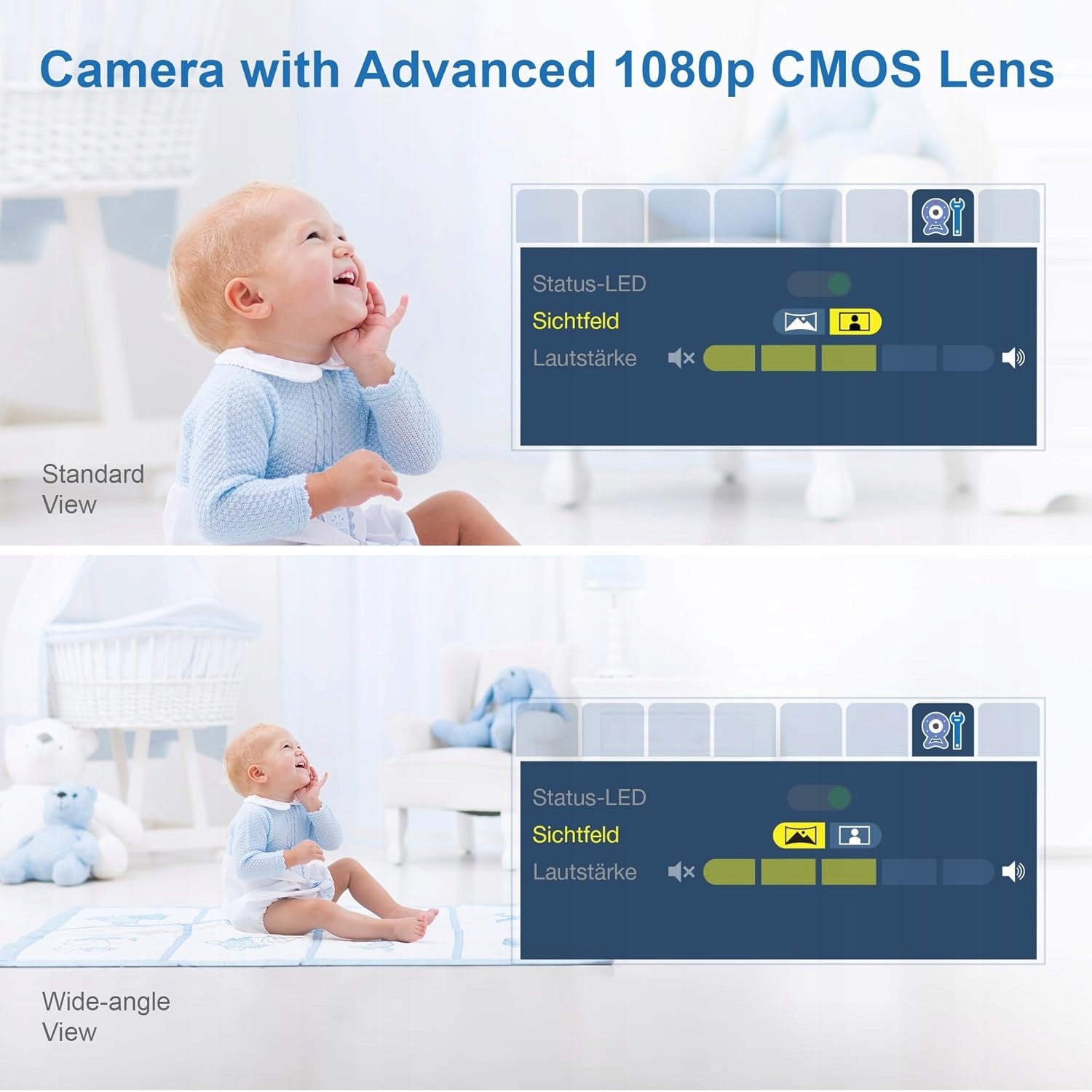 VTech Monitor HD Baby Camera 360° Screen 7" Manufacturer code 089328
