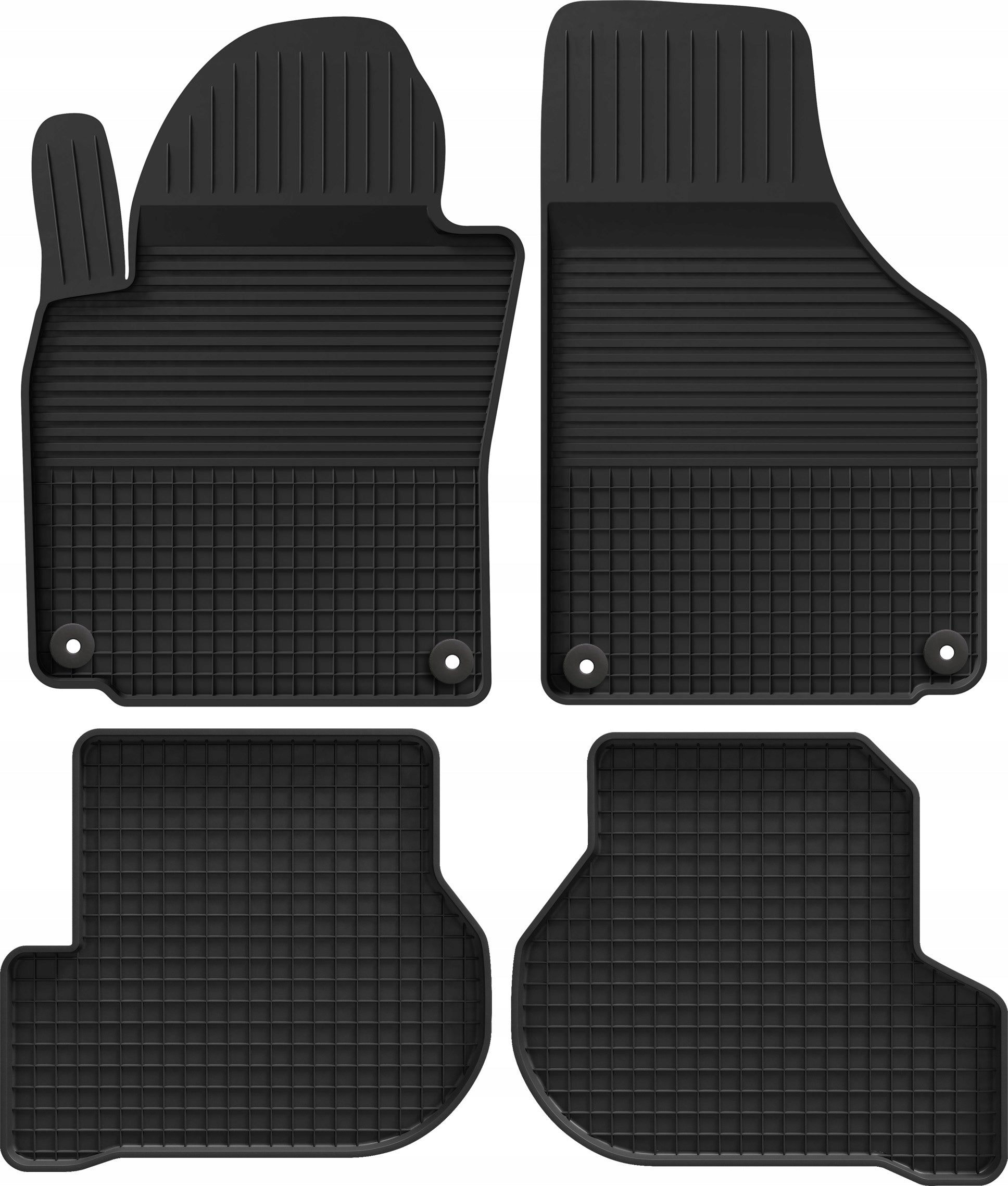VW GOLF 5 V 6 VI PLUS (2003-2013) rubber mats KORYTKO 2cm + STOPWATCHES