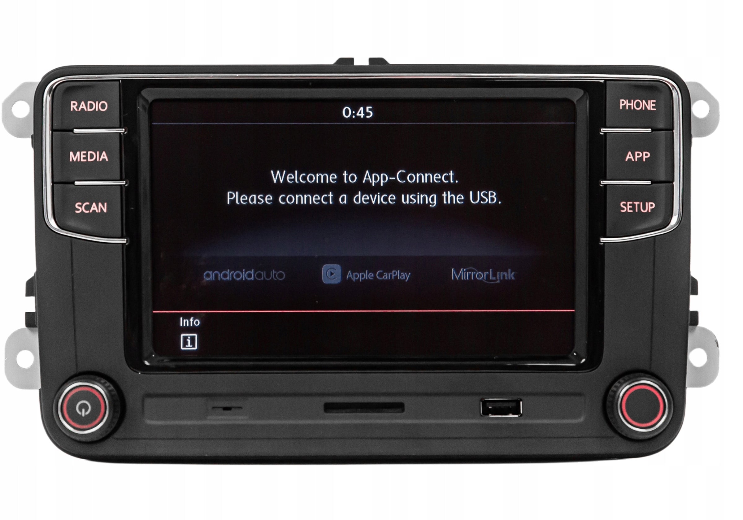 VW Radio RCD360 RCD330 187B bezprzewodowe Androidauto Carplay MirrorLink