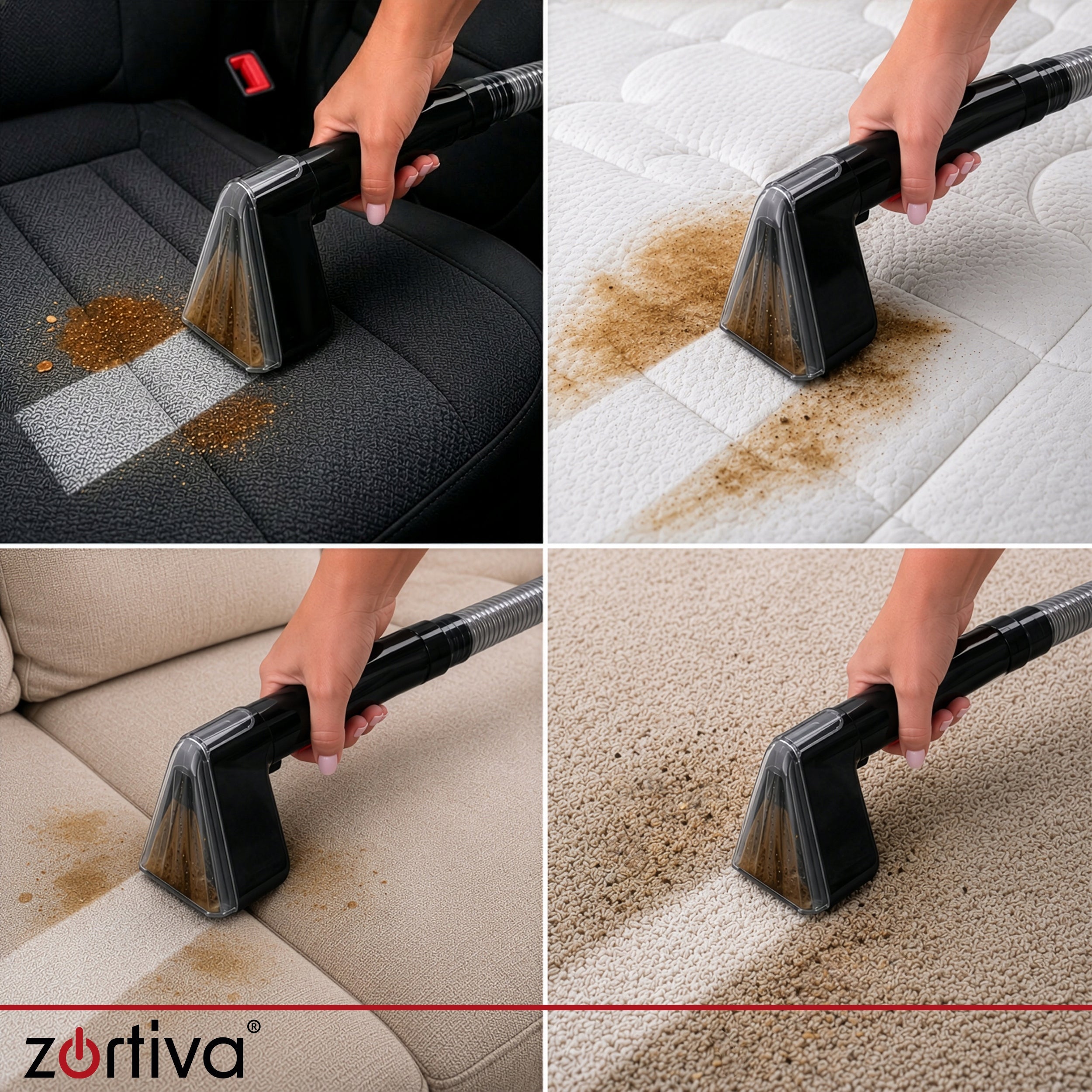 VacTrim 800W 17000 Pa Washing Vacuum Cleaner for Carpet and Hair Upholstery Model Odkurzacz piorący VacTrim Zortiva 800W 17000 Pa