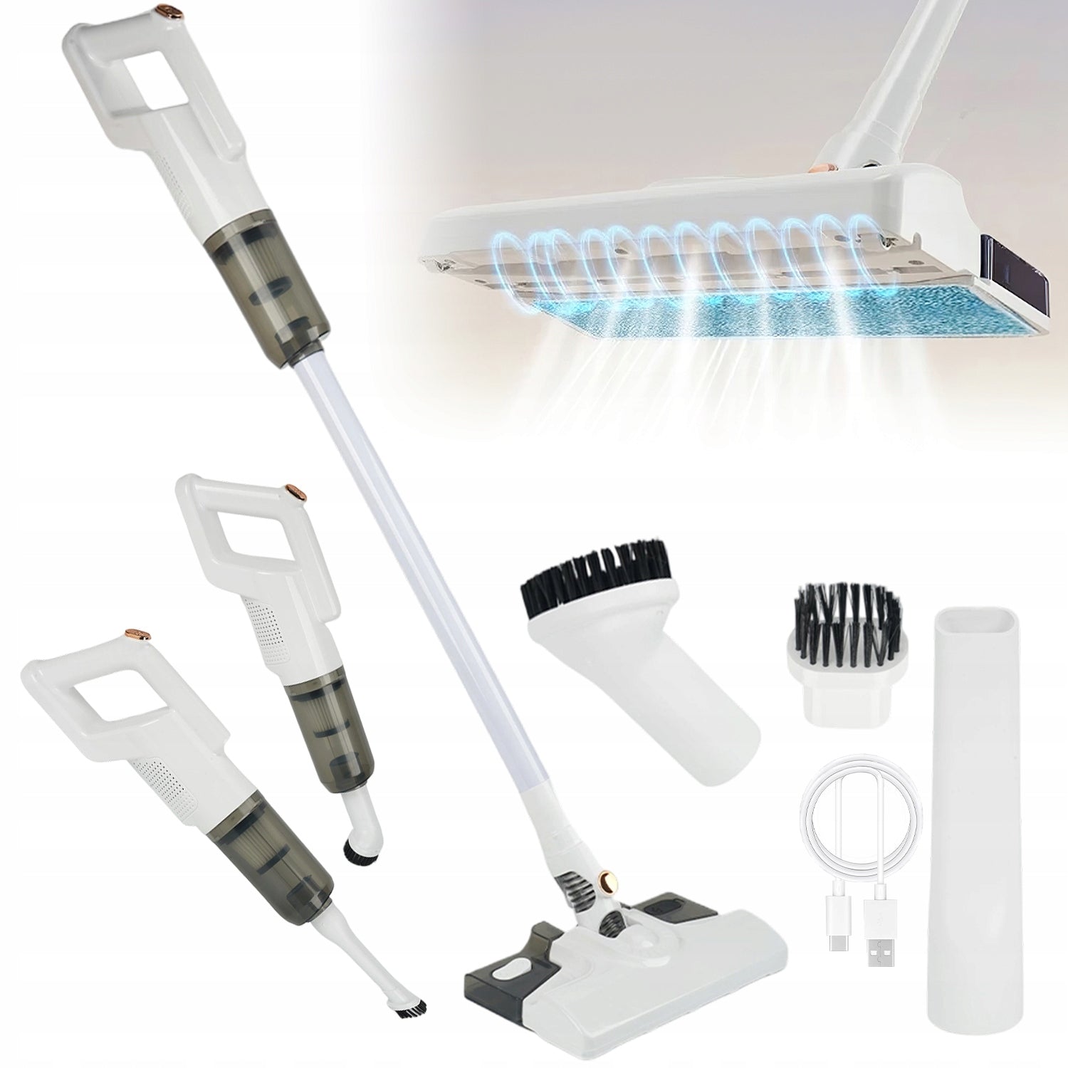 Vacuum Cleaner Mop Self-supporting Vacuum Cleaner, Powerful Cordless Vacuum Cleaner 7000 Pa