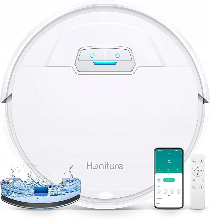 Vacuum Cleaner Robot Cleaning Honiture G20 Mopping Vacuum Cleaner with WiFi Mop