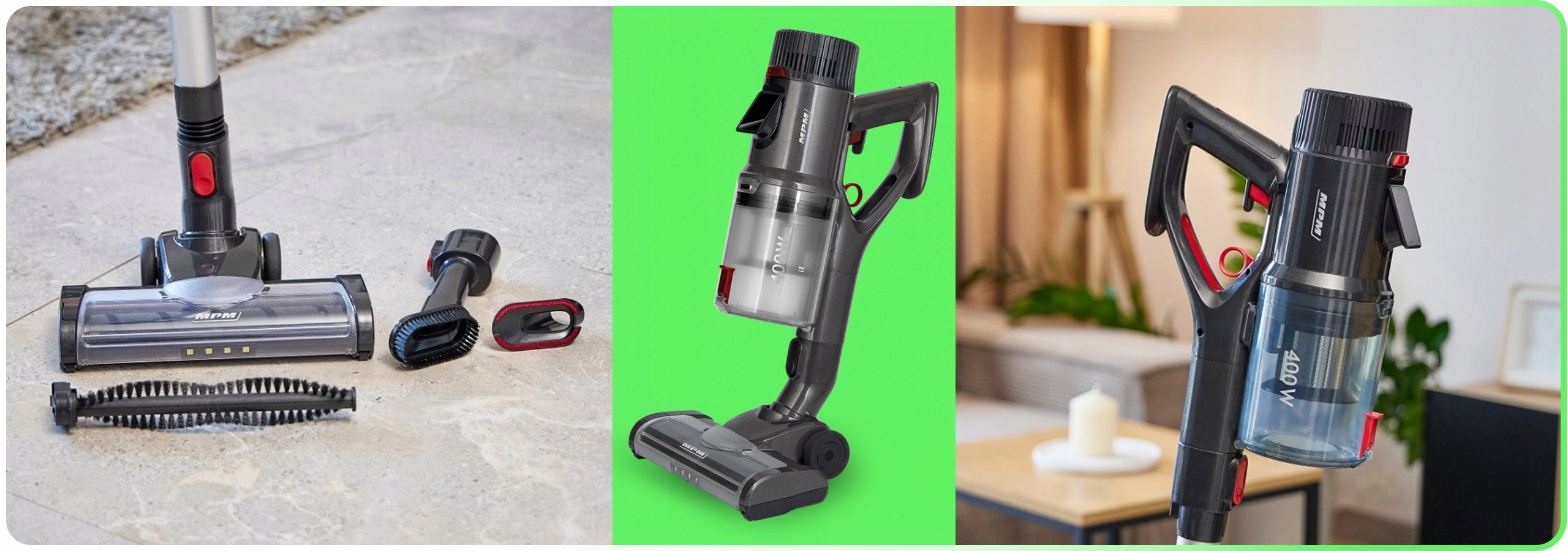 Vacuum Cleaner Vertical Wireless Bagless Powerful Flex MPM MOD-71 400 W Dust container volume 0.7 l