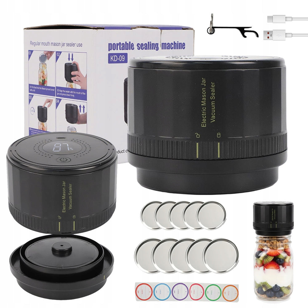 Vacuum Closing Machine Electric Jars 1200mah Wireless