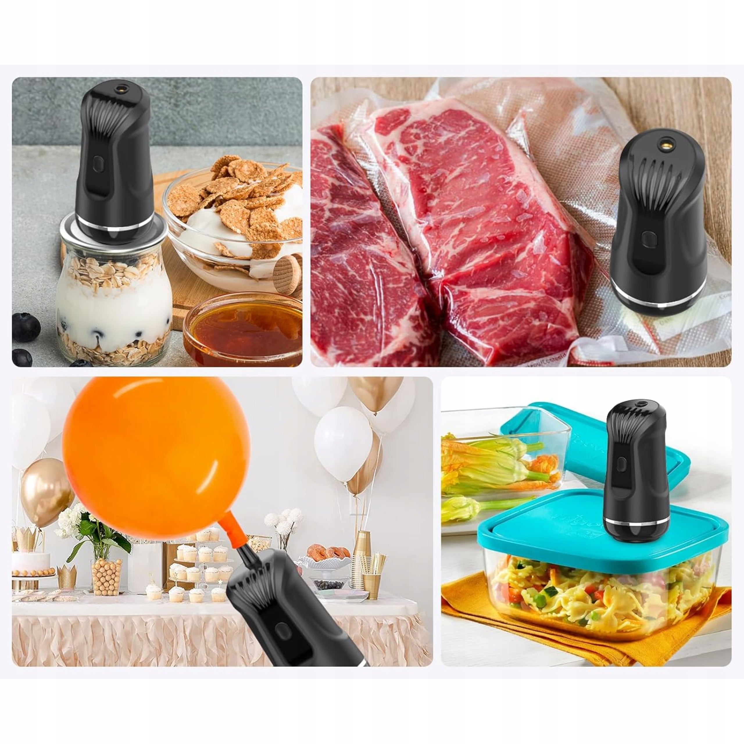Vacuum Packaging Device Jars Bags Set of 15pcs Kitchen Model ZGRZEWARKA PRÓŻNIOWA DO ŻYWNOŚCI PAKOWARKA