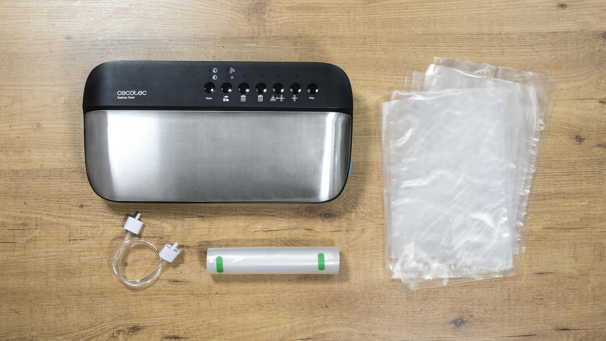 Vacuum Sealer Sealvac Steel Cecotec 120W Black Silver Manufacturer code 04070
