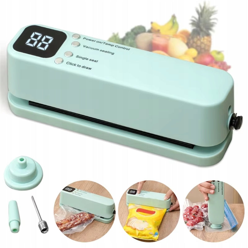 Vacuum Welding Machine Foil Mini Food Packer USB Cordless