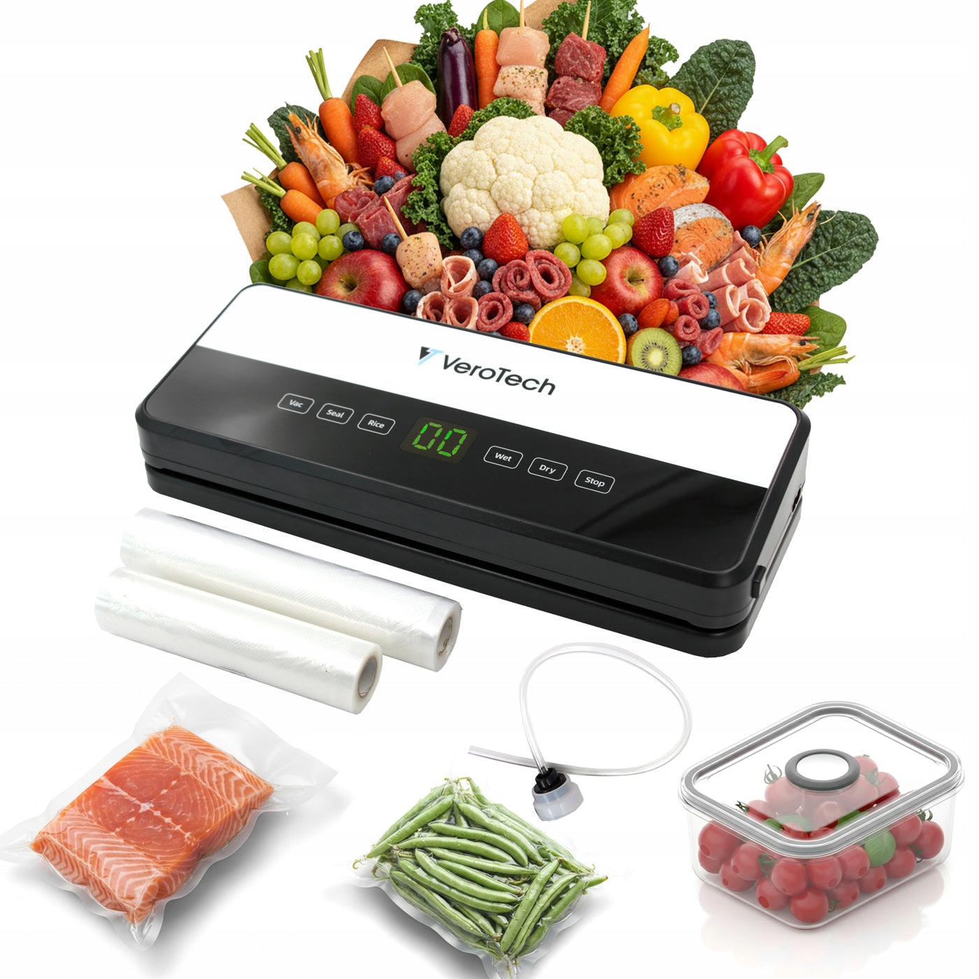 Vacuum Welding Machine Food Packaging Machine External Suction Two Rolls