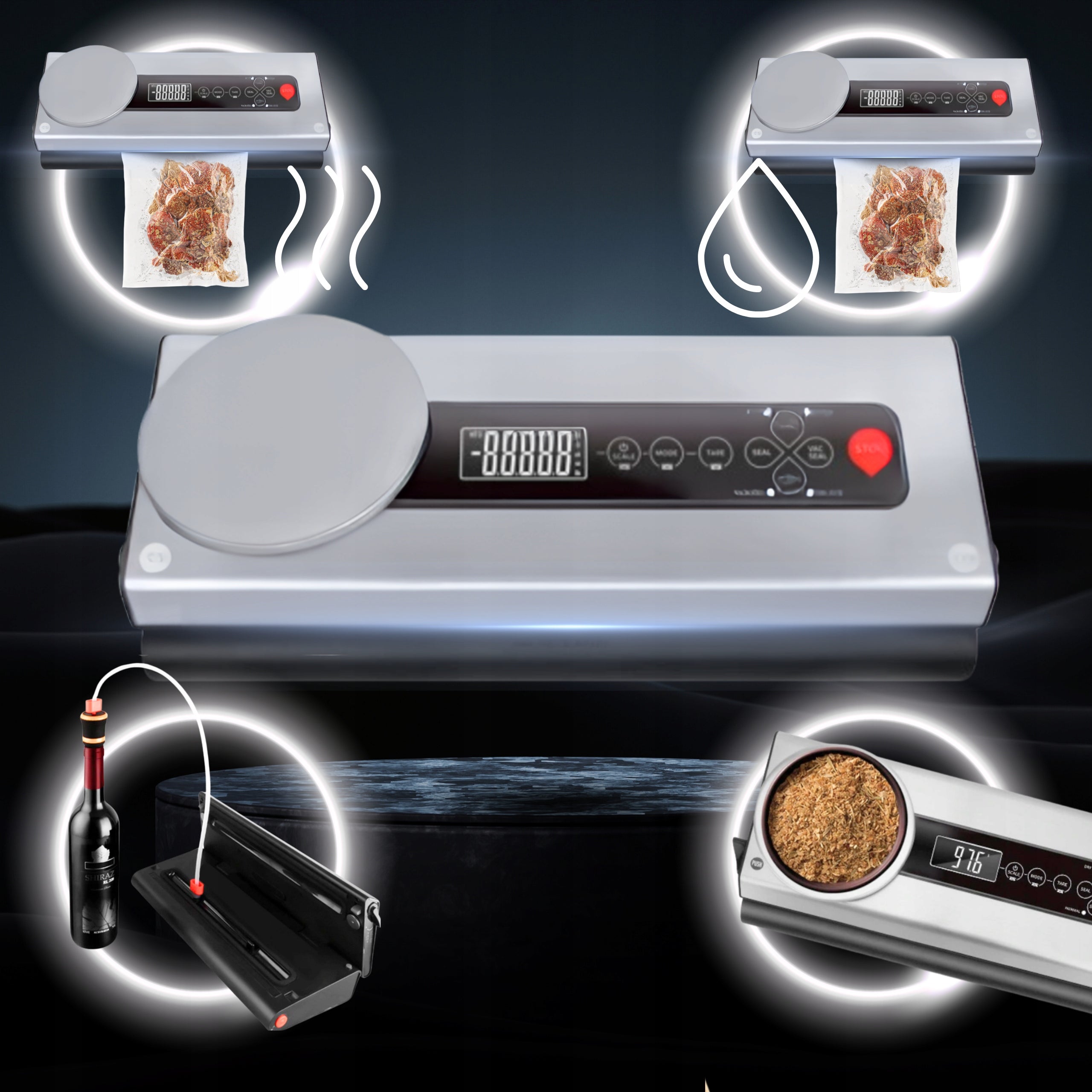 Vacuum Welding Machine For Food Automatic Weight Guillotine + Bags Foil EAN (GTIN) 5060211067310
