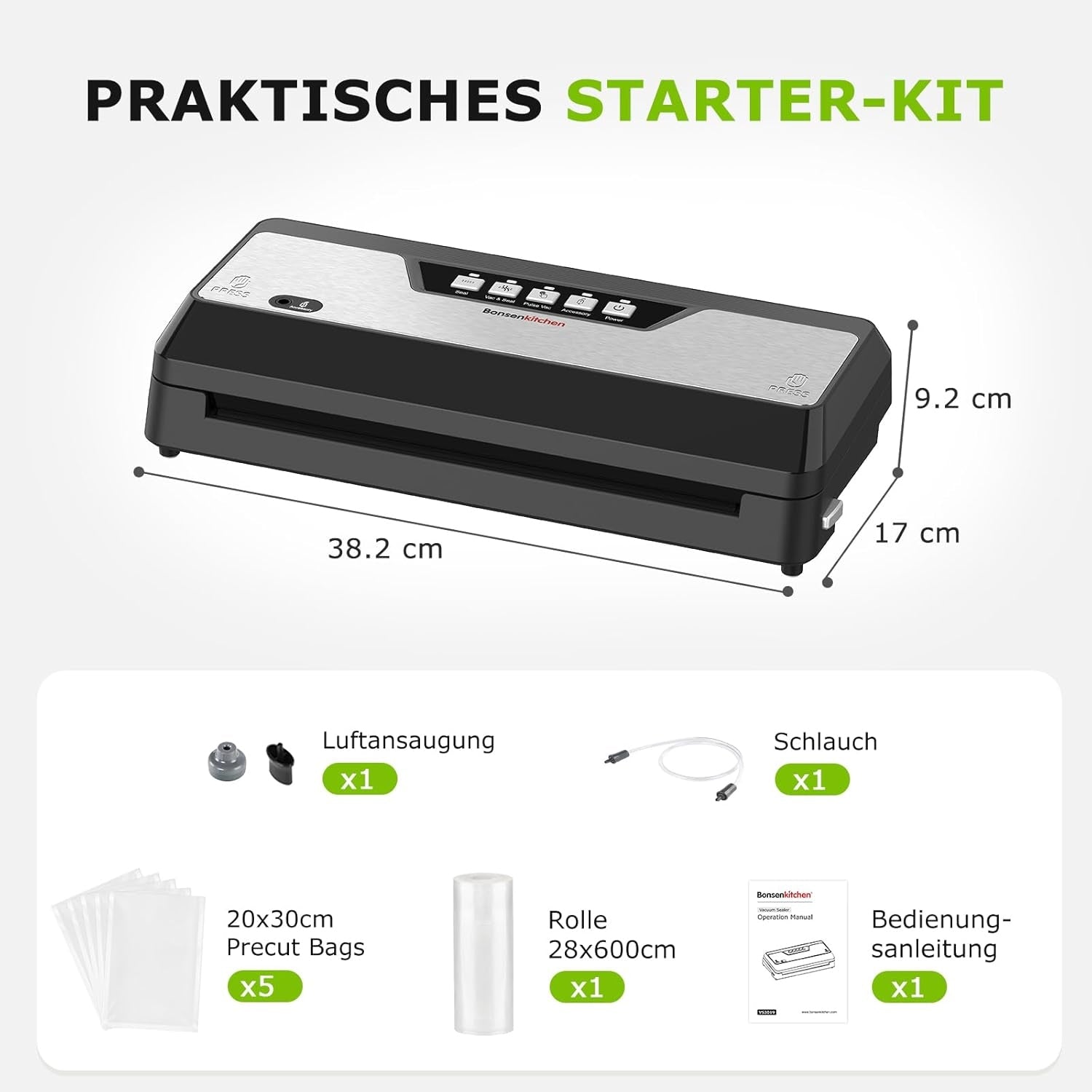 Vacuum Welding Machine For Food With Scissor And Foil Set Manufacturer code Zgrzewarkaprózniowa