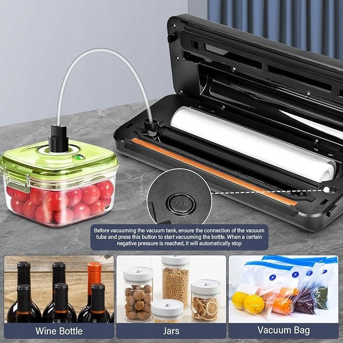 Vacuum Welding Machine for Food 80kPa Packing Machine Timer Knife Dry Wet Brand no brand
