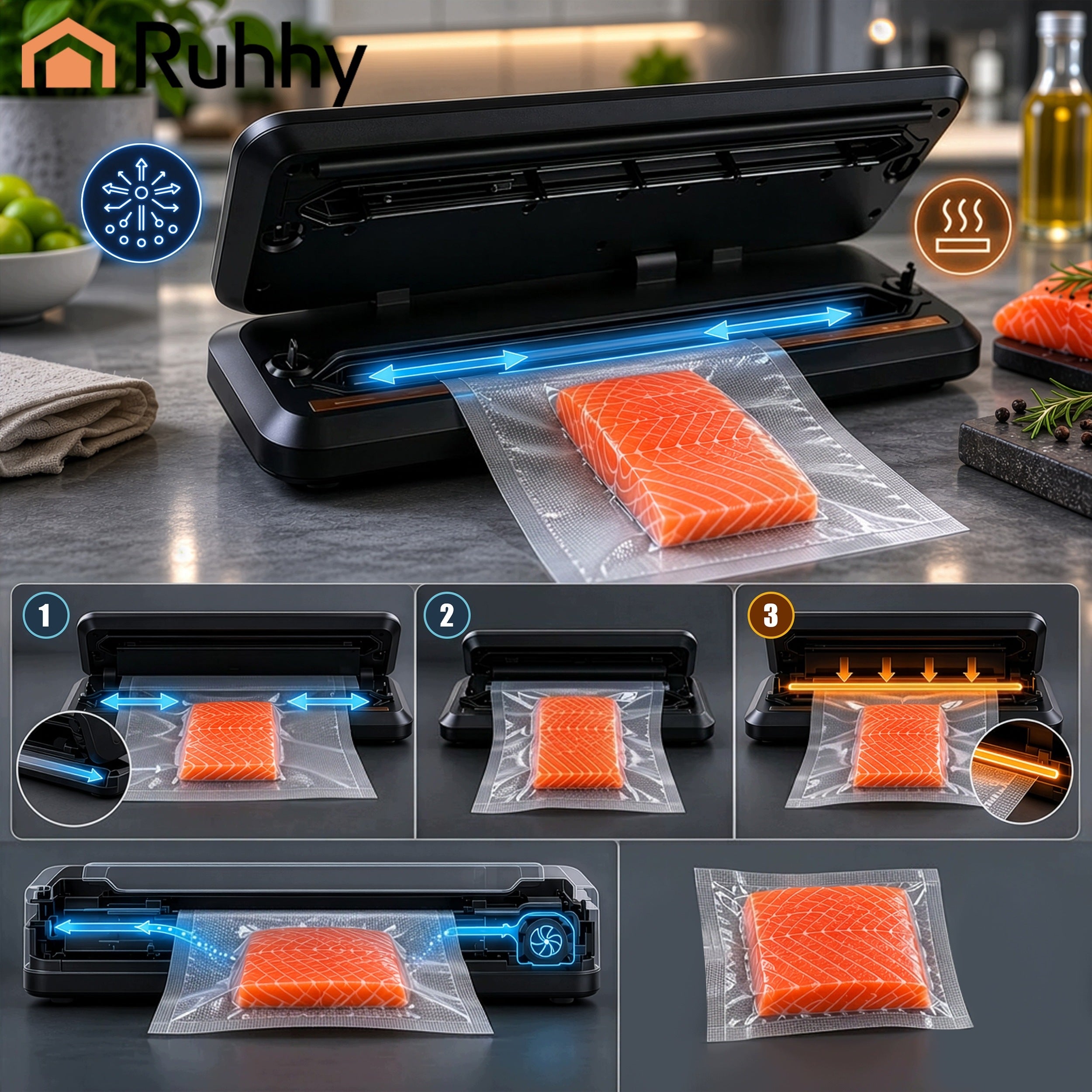 Vacuum Welding Machine for Food Automatic Express Packing Machine 19s Weight Packaging status original