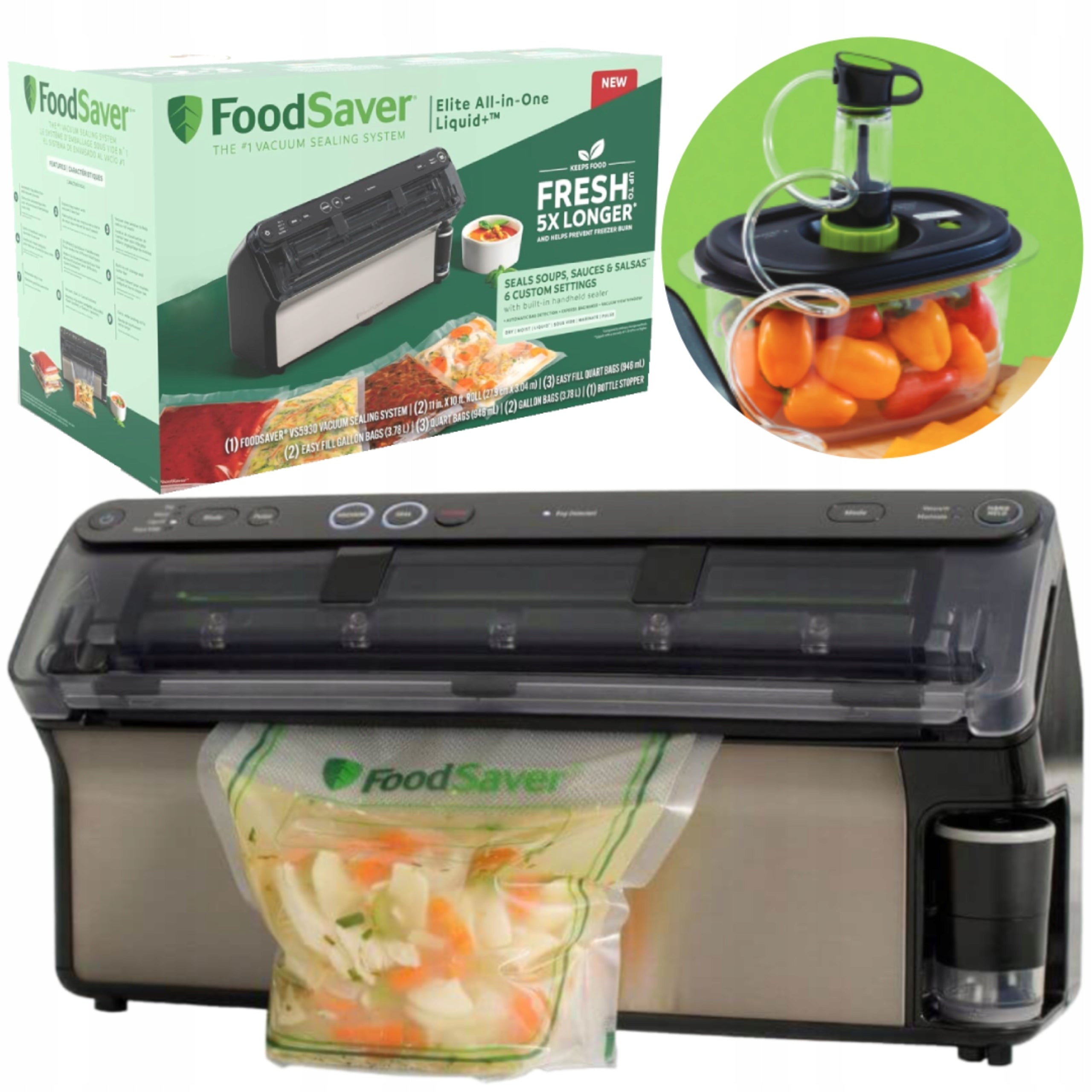 Vacuum Welding Machine for Soups Food Vacuum Packing Machine FoodSaver