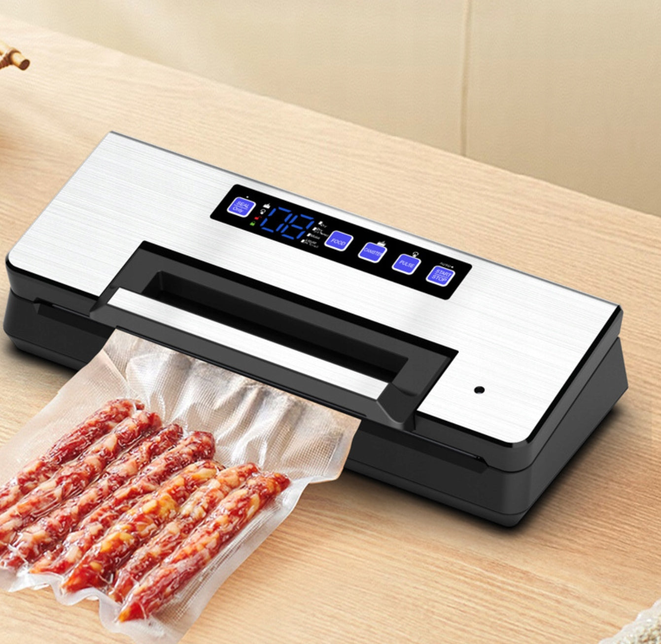 Vacuum packaging machine, induction-type self-starting, 145W 9-in-1 Packaging status original