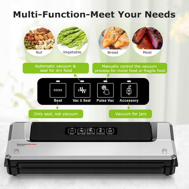 Vacuum welding machine Bonsenkitchen VS2100 silver Manufacturer code B0D9XSJCSL