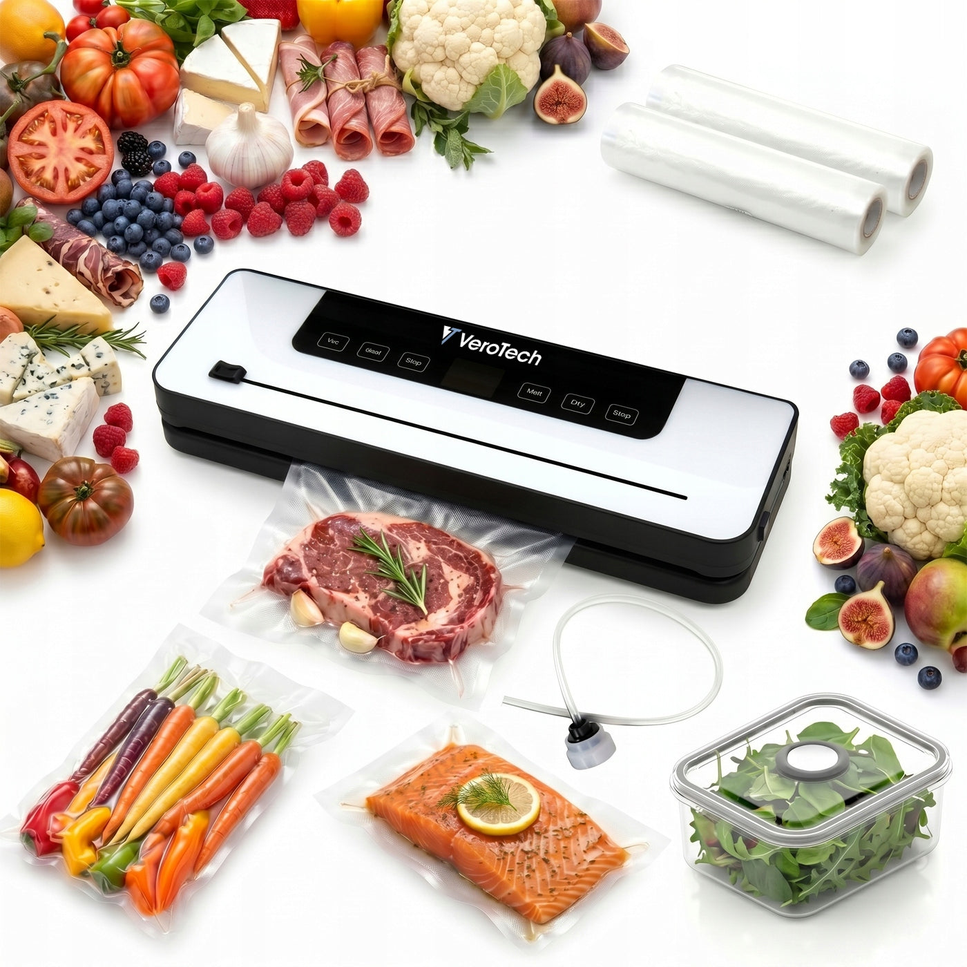 Vacuum welding machine Verotech with trimmer and external suction film