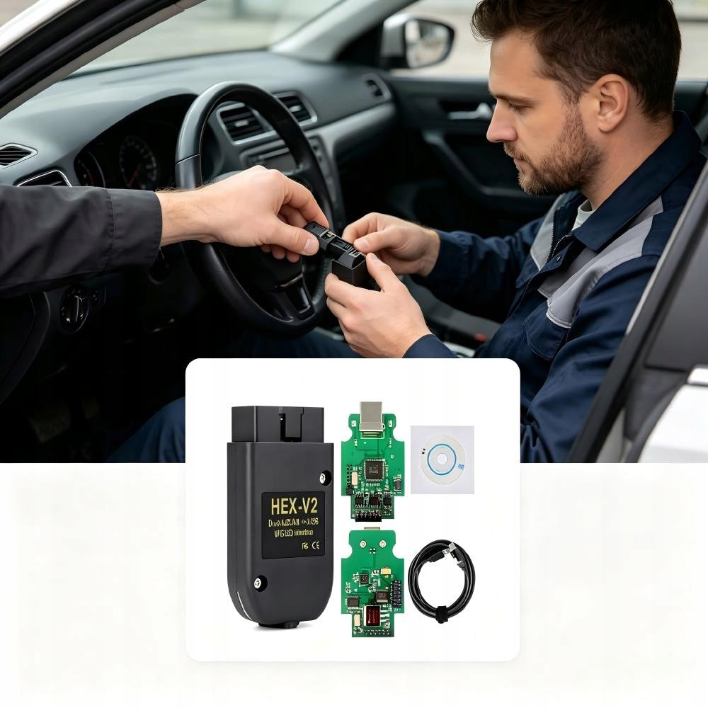 Vag-com VCDS OBD2 HEX-V2 Premium V25.3 Diagnostic Interface 2025 Polish