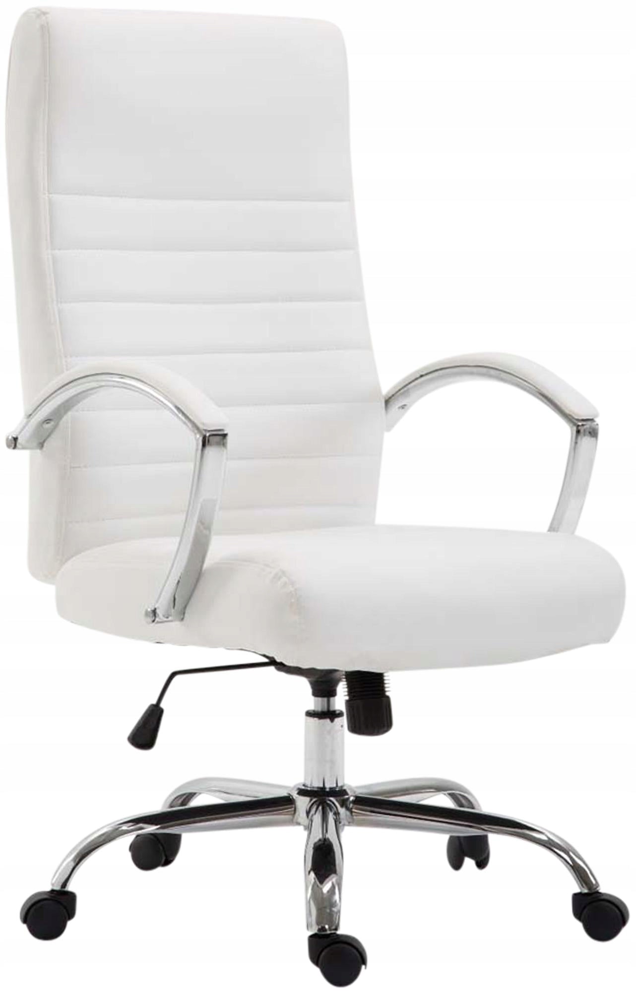 Valais Faux Leather Office Chair, White